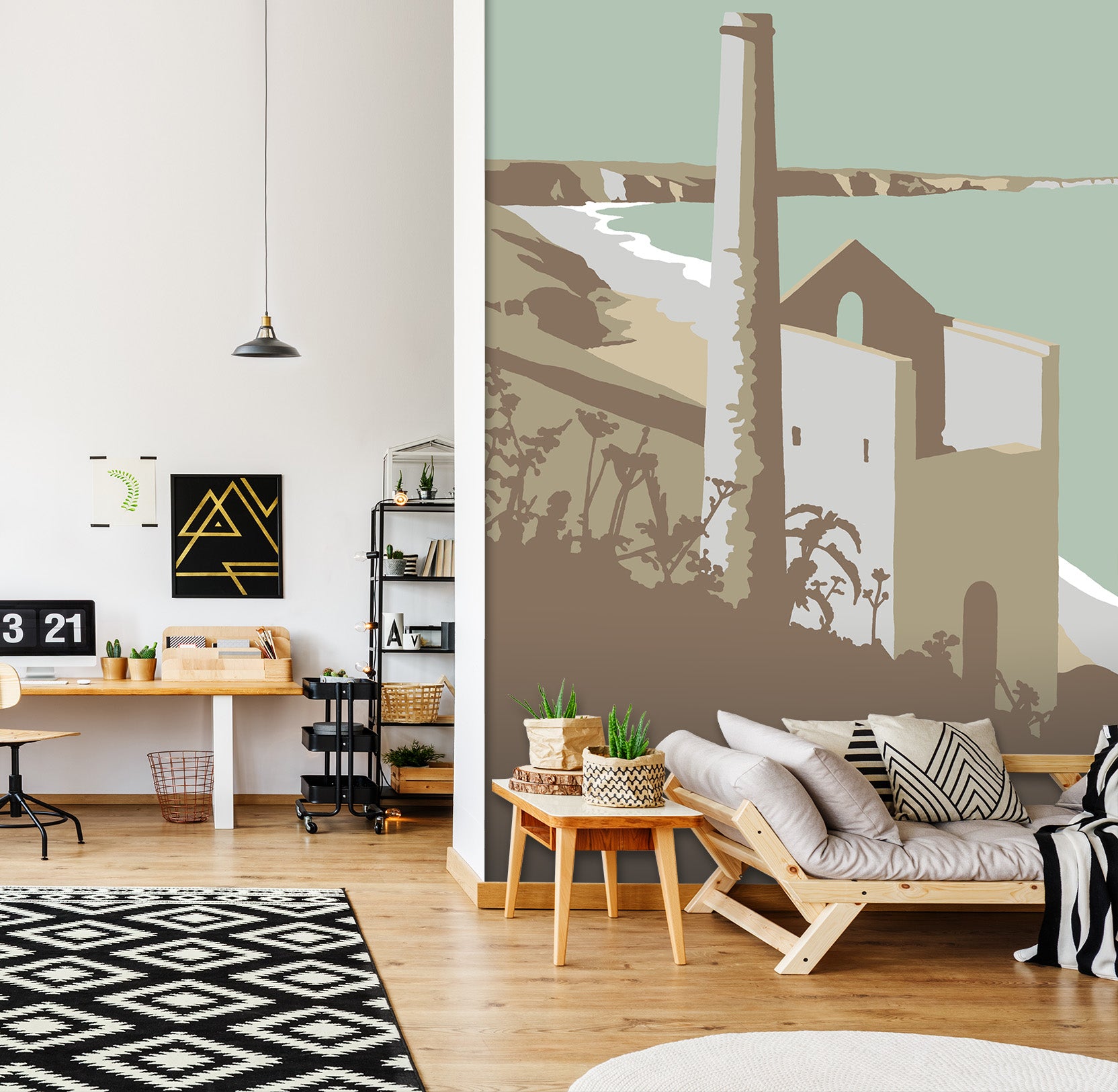 3D St Agnes 1063 Steve Read Wall Mural Wall Murals