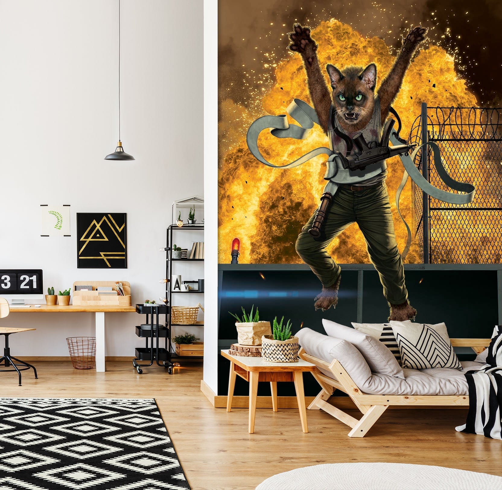 3D Paw Hard 1535 Wall Murals Exclusive Designer Vincent Wallpaper AJ Wallpaper