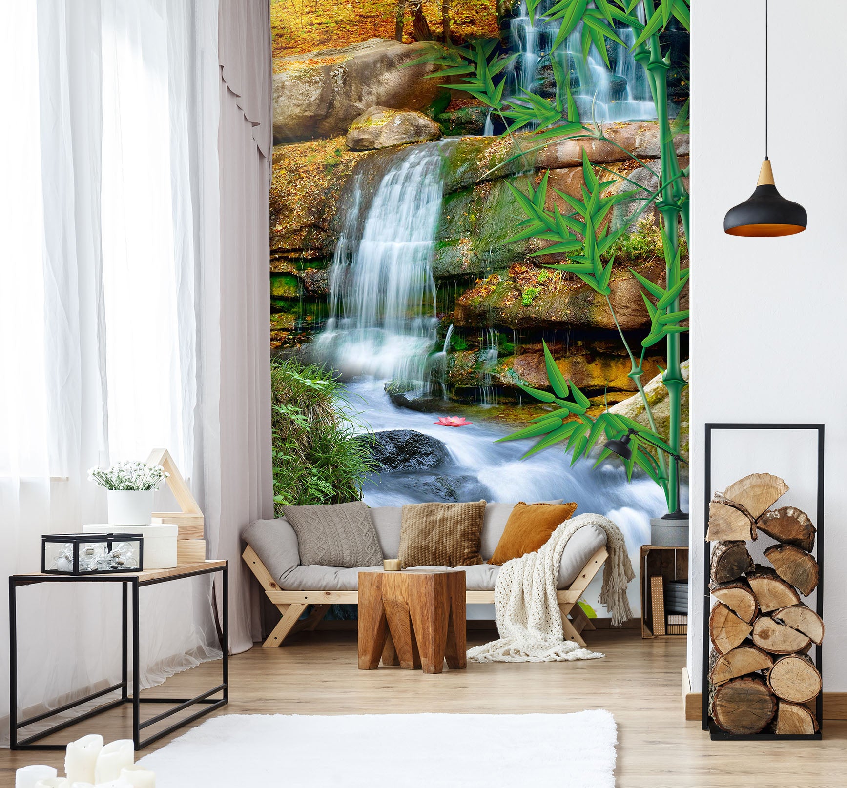 3D Stream Water 1537 Wall Murals