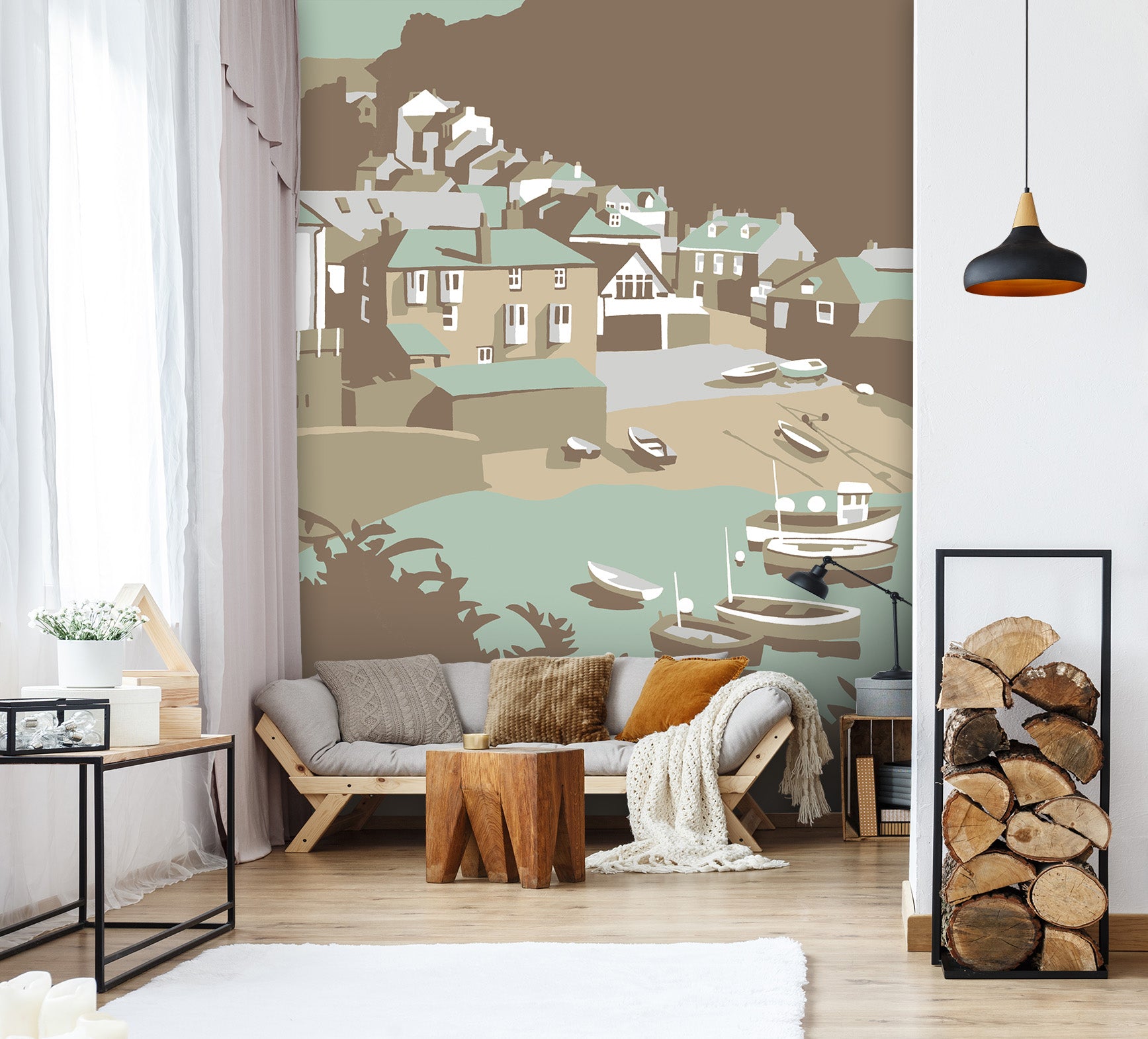 3D Port Isaac 1043 Steve Read Wall Mural Wall Murals