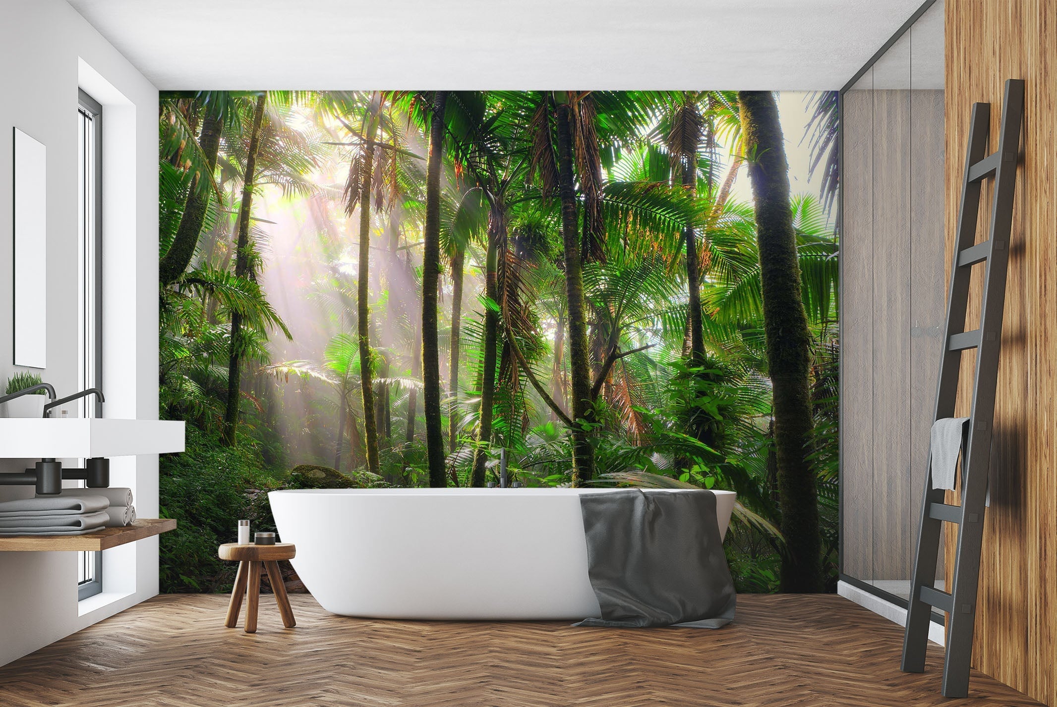 3D Deep Forest 013 Wall Murals Wallpaper AJ Wallpaper 2