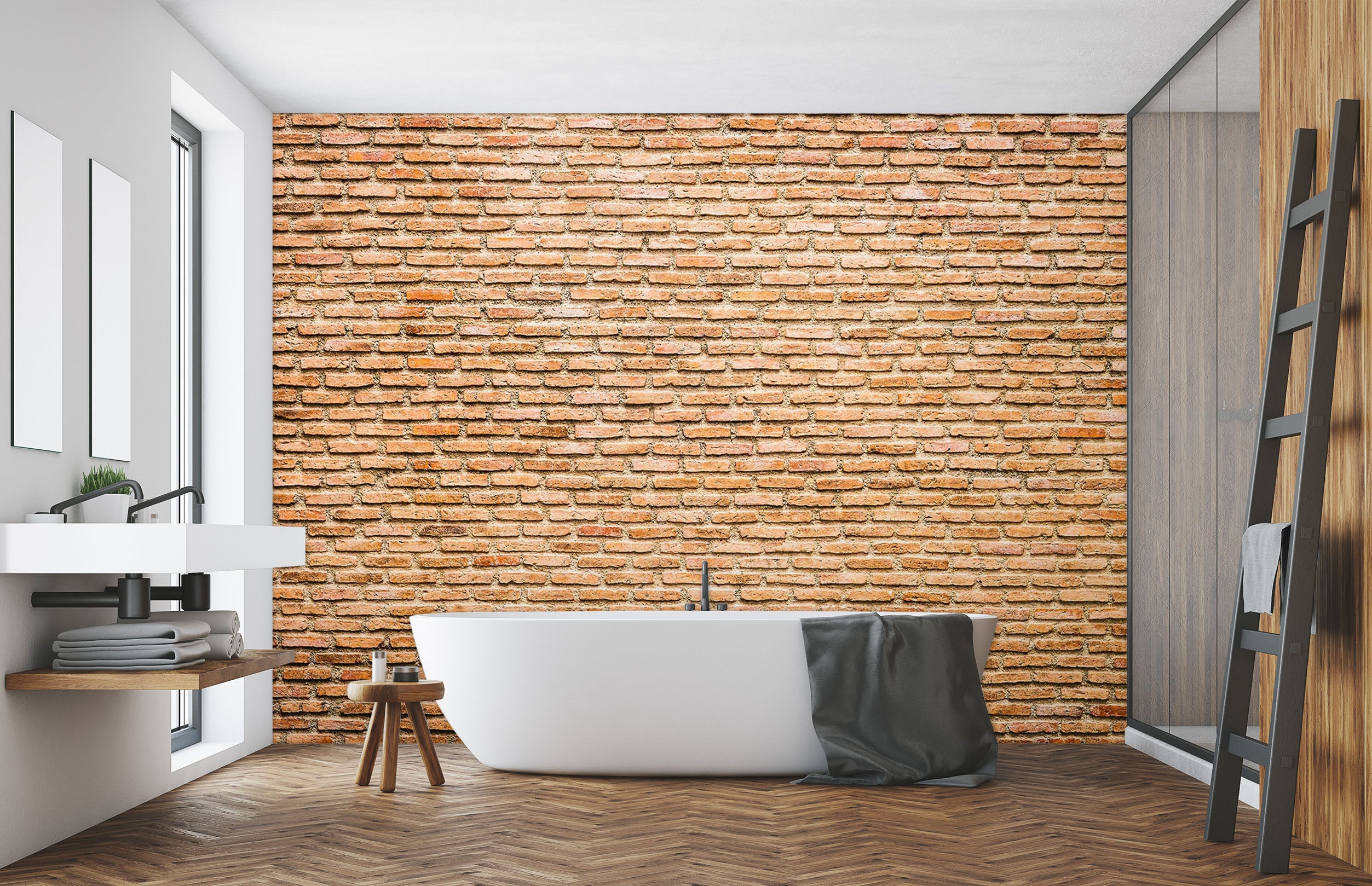 3D Red Brick Wall 122 Wall Murals