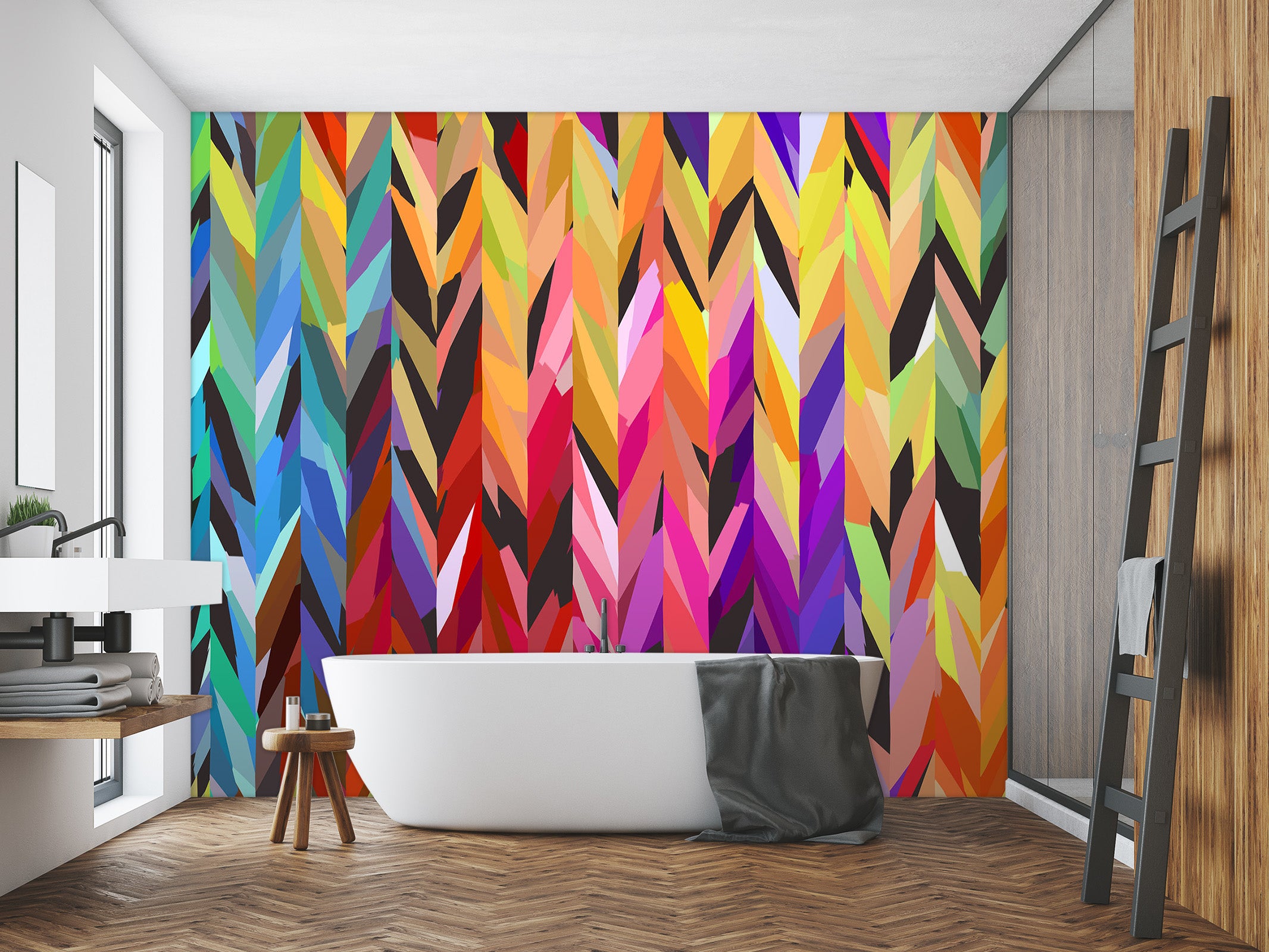 3D Burst Of Color 1398 Shandra Smith Wall Mural Wall Murals