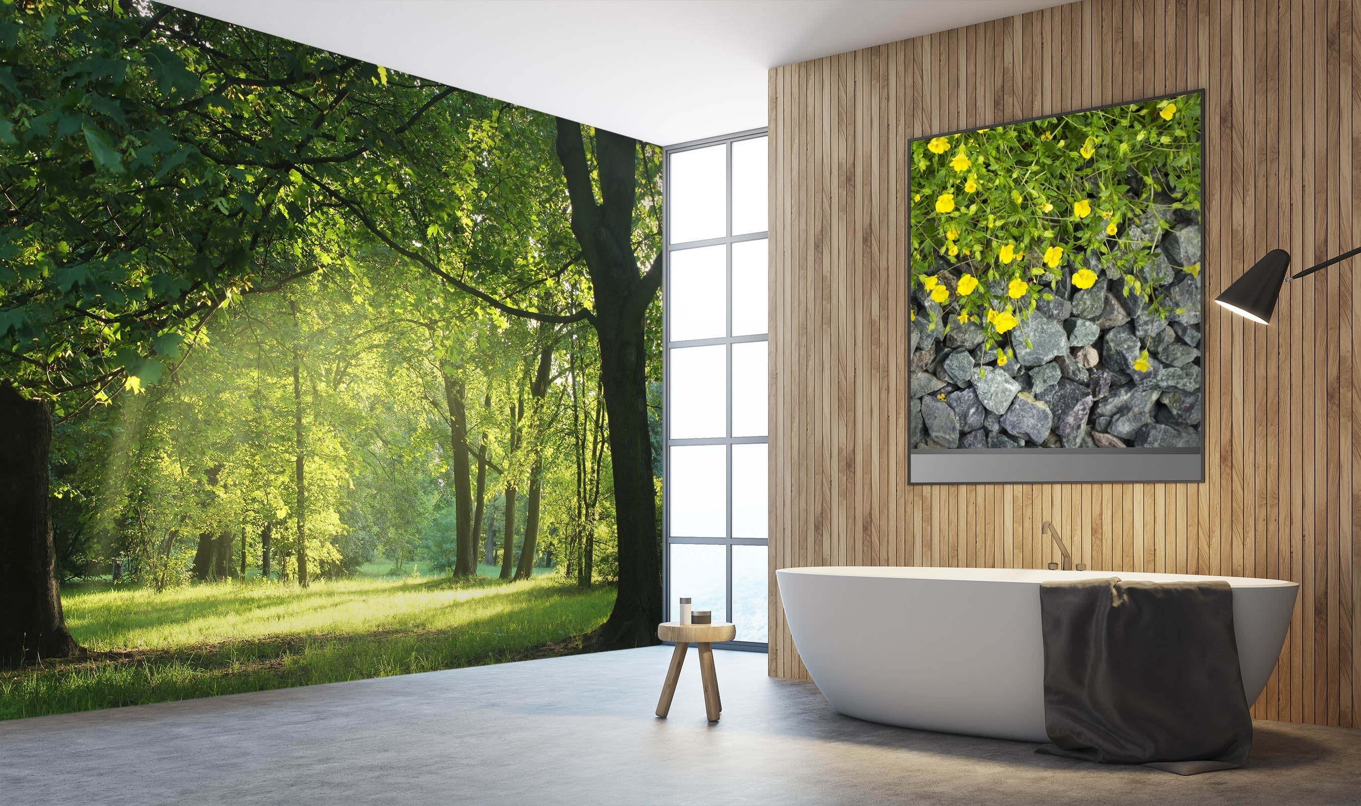 3D Park Forest 019 Wall Murals Wallpaper AJ Wallpaper 2