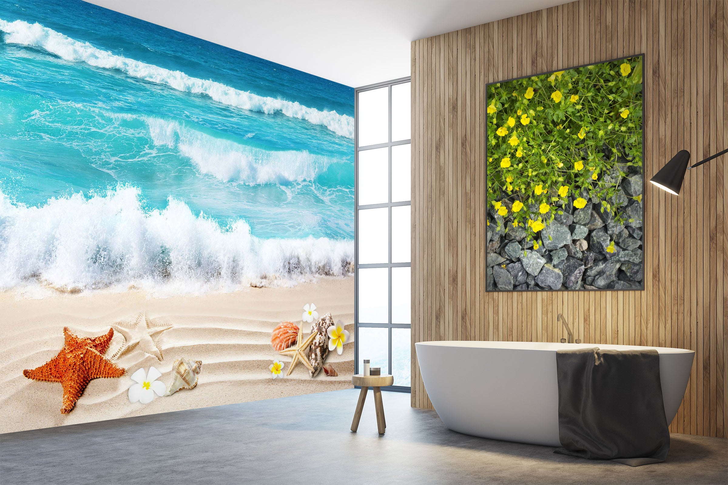 3D Blue Ocean Waves 1636 Wall Murals
