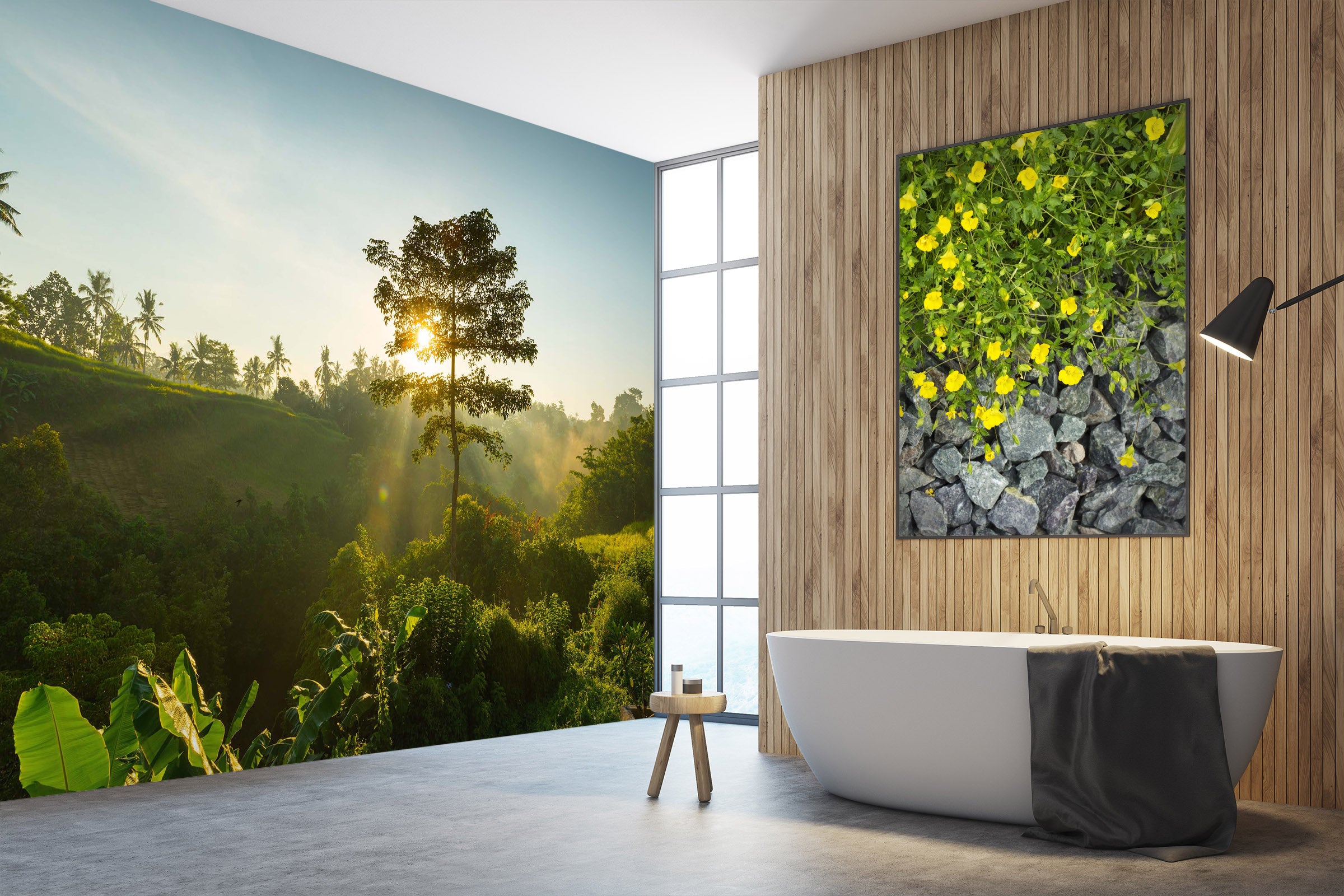 3D Sunshine Forest 126 Wall Murals