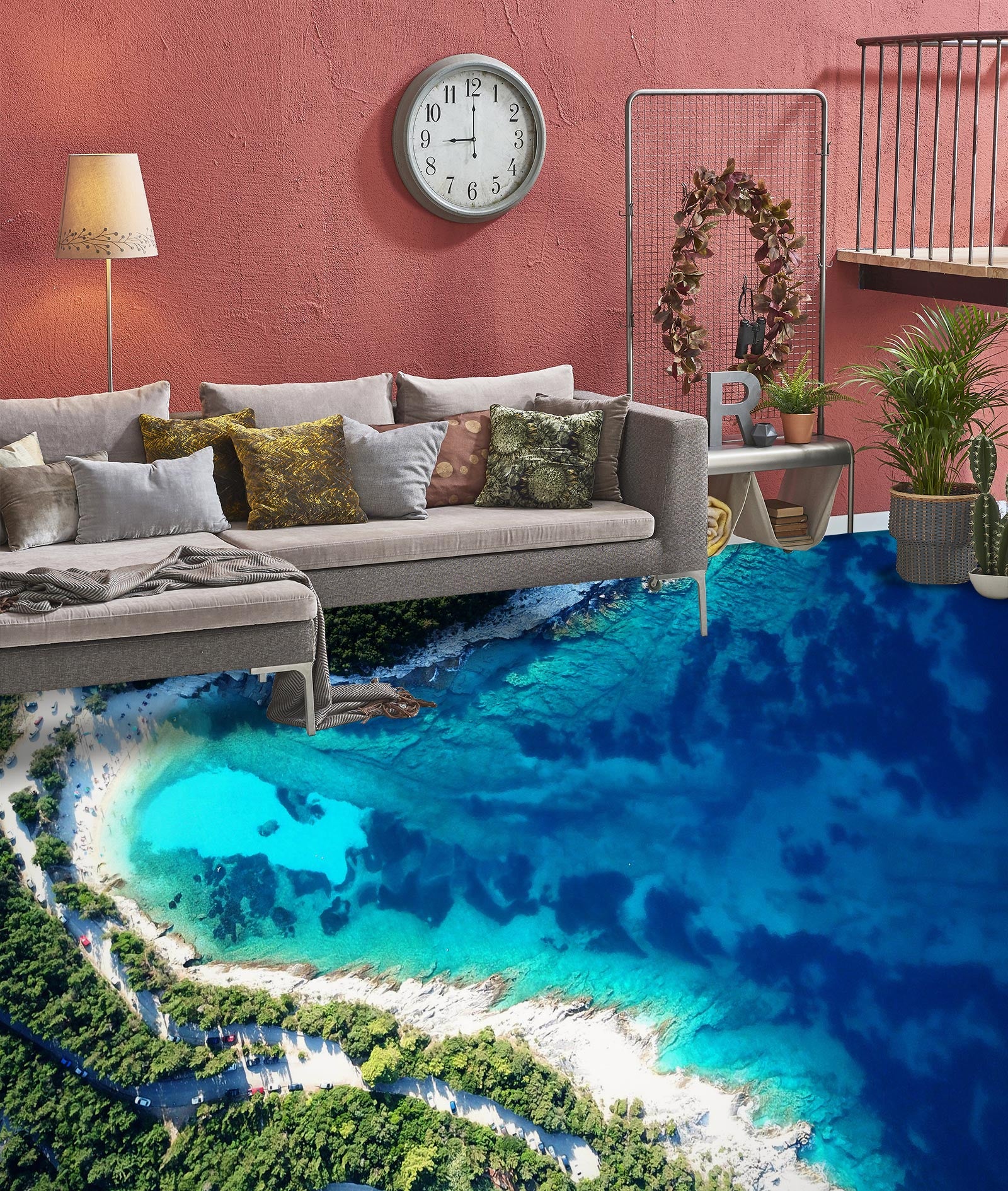 3D Dream Blue Sea Story 142 Floor Mural Wallpaper Murals Rug & Mat Print Epoxy waterproof bath floor