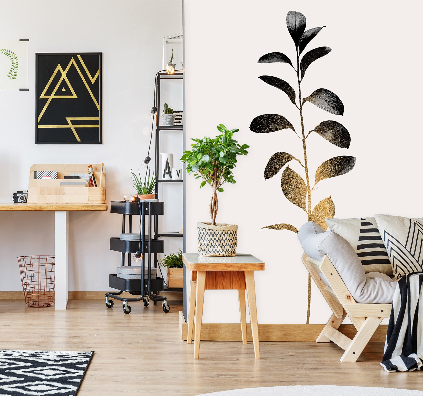 3D Cute Leaves 1484 Boris Draschoff Wall Mural Wall Murals