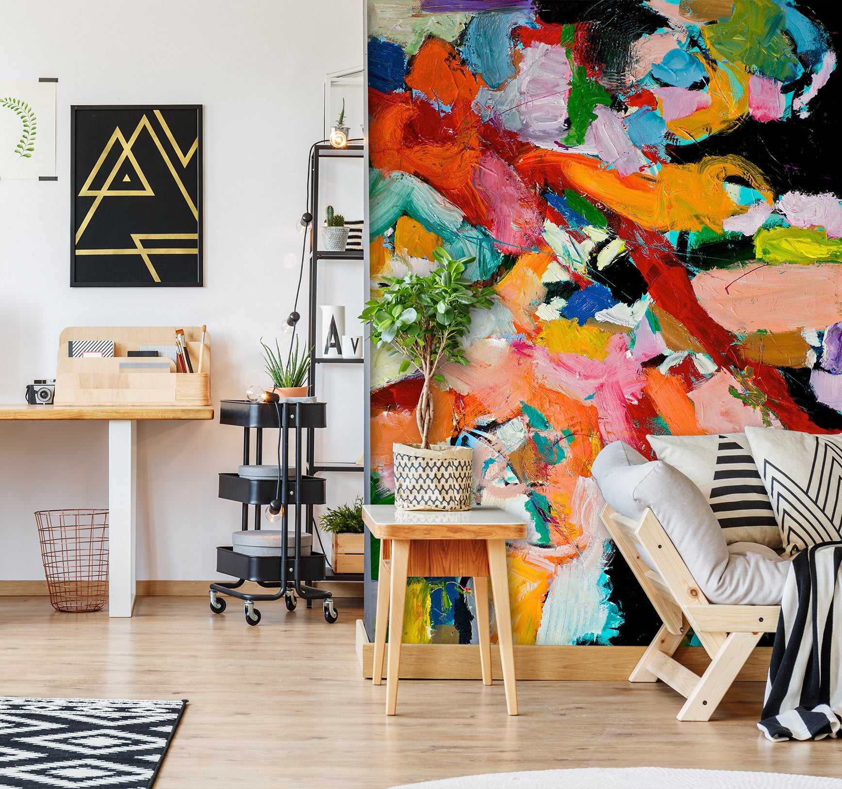 3D Abstract Art 286 Allan P. Friedlander Wall Mural Wall Murals