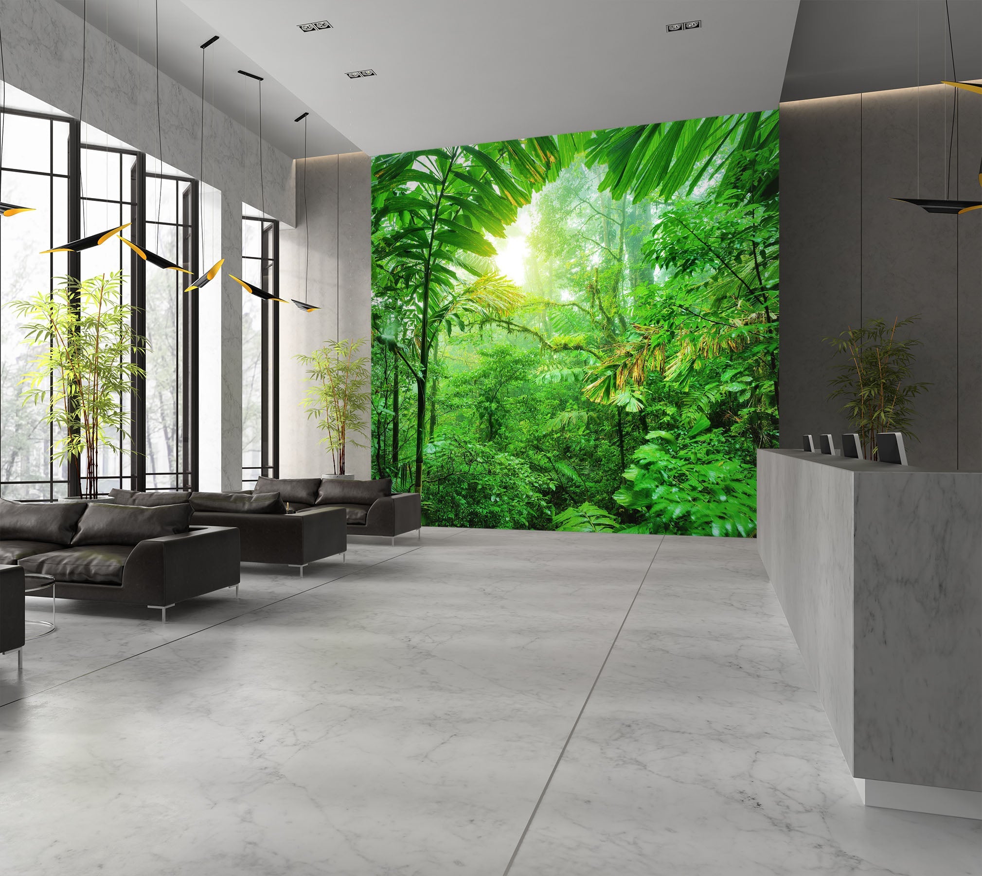 3D Natural Forest 031 Wall Murals Wallpaper AJ Wallpaper 2