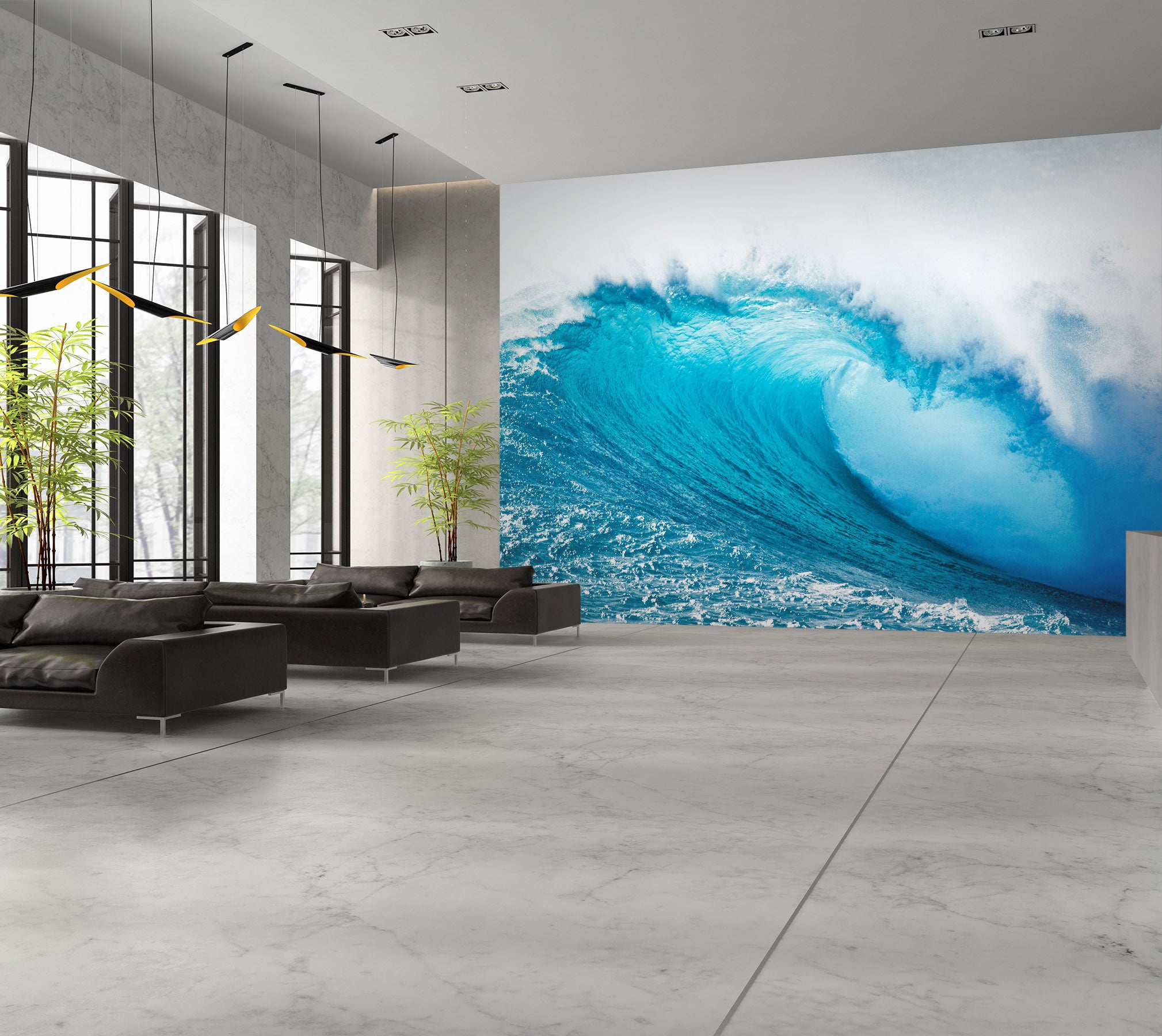 3D Rough Seas 021 Wall Murals
