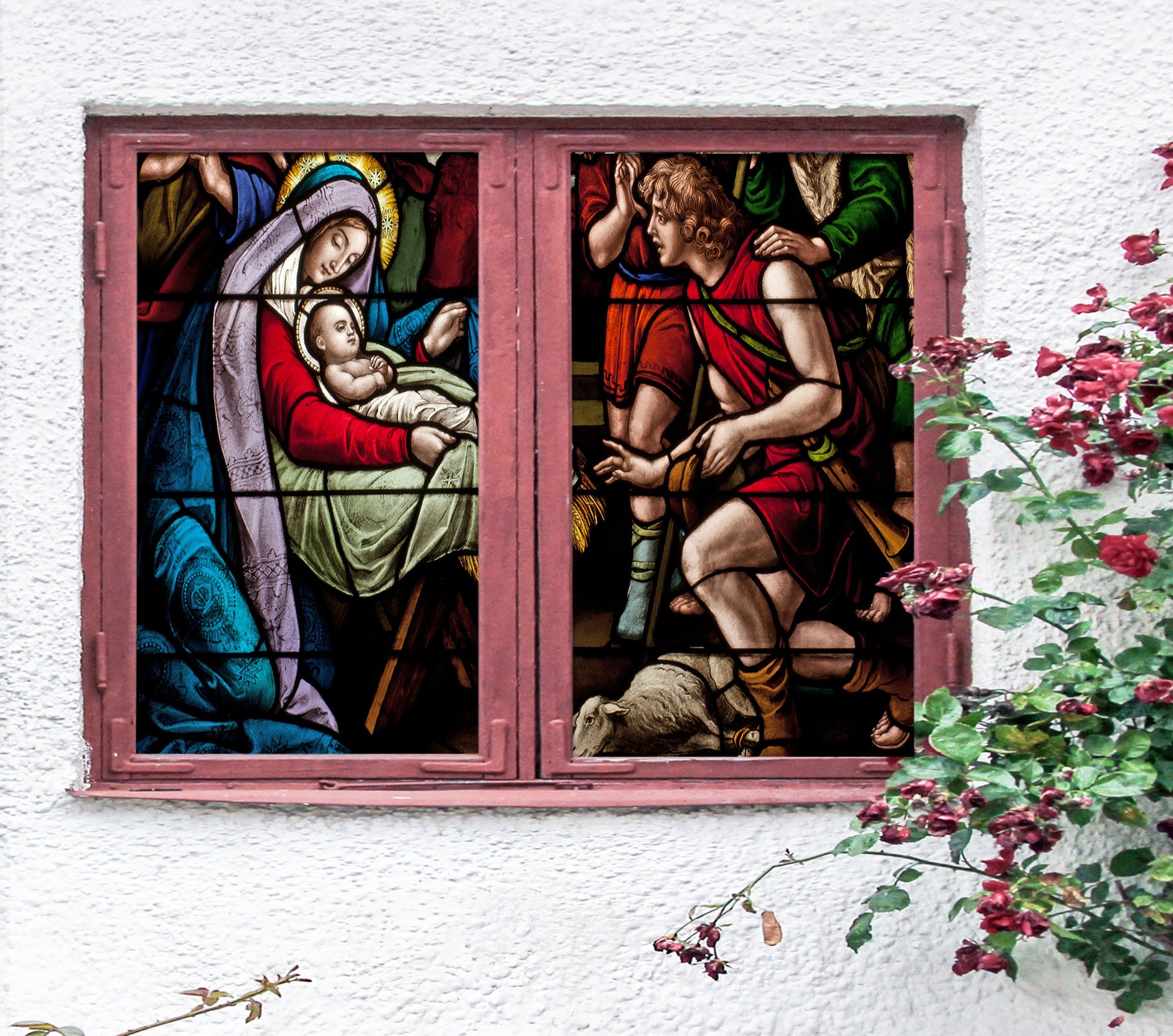 3D Christian Baby 284 Window Film Print Sticker Cling Stained Glass UV Block