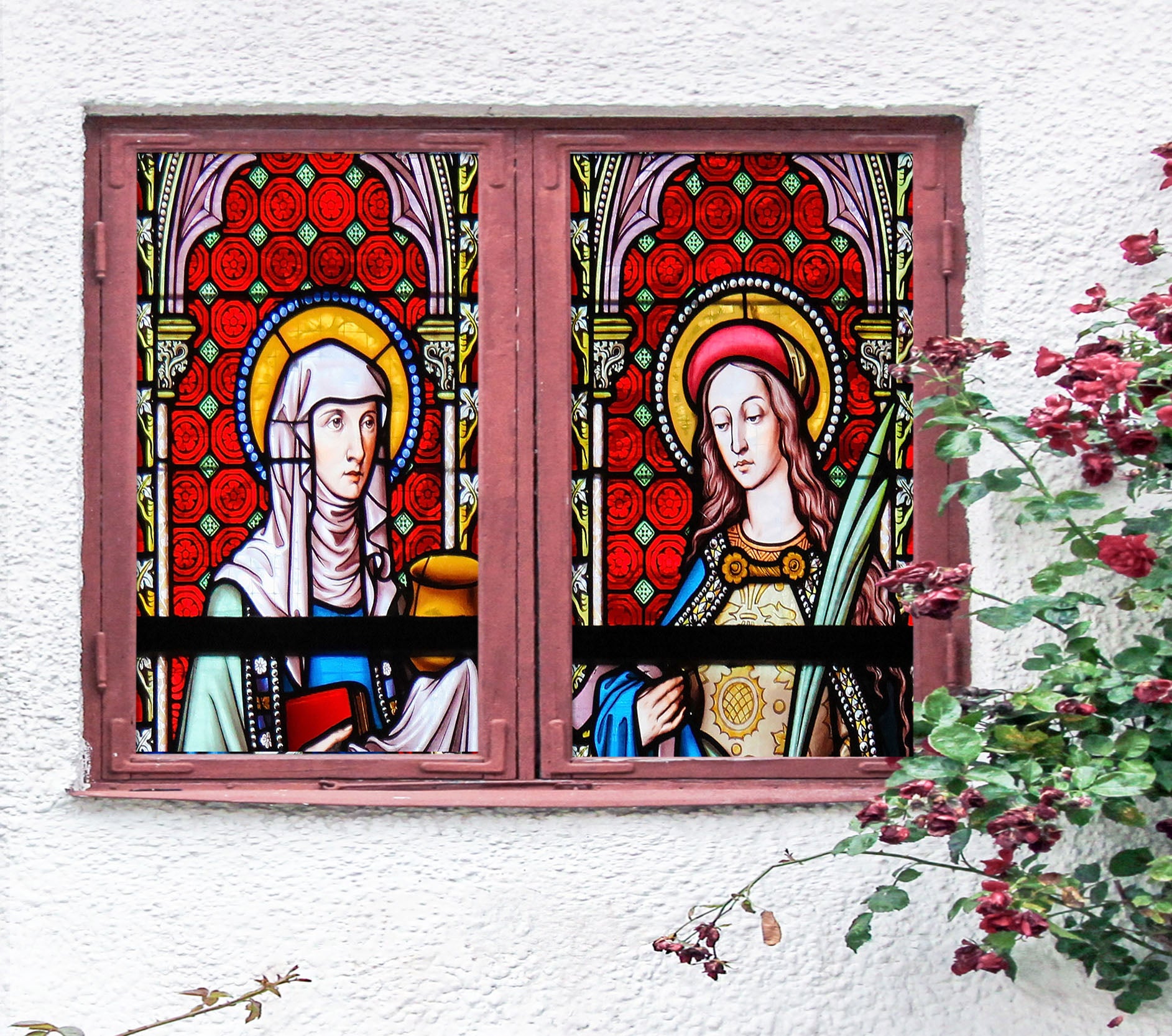 3D Believer Religion 367 Window Film Print Sticker Cling Stained Glass UV Block