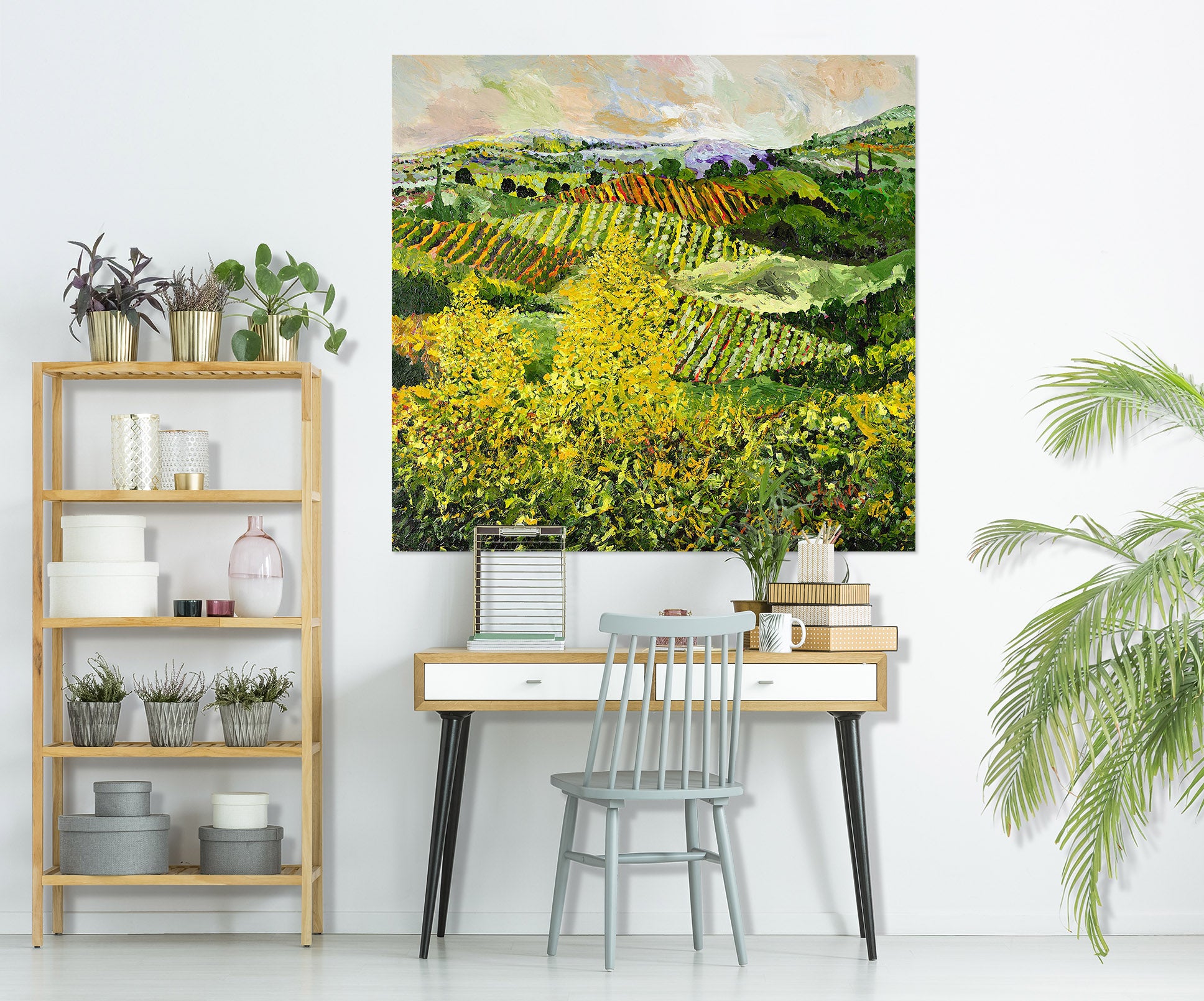 3D Yellow Trees 133 Allan P. Friedlander Wall Sticker