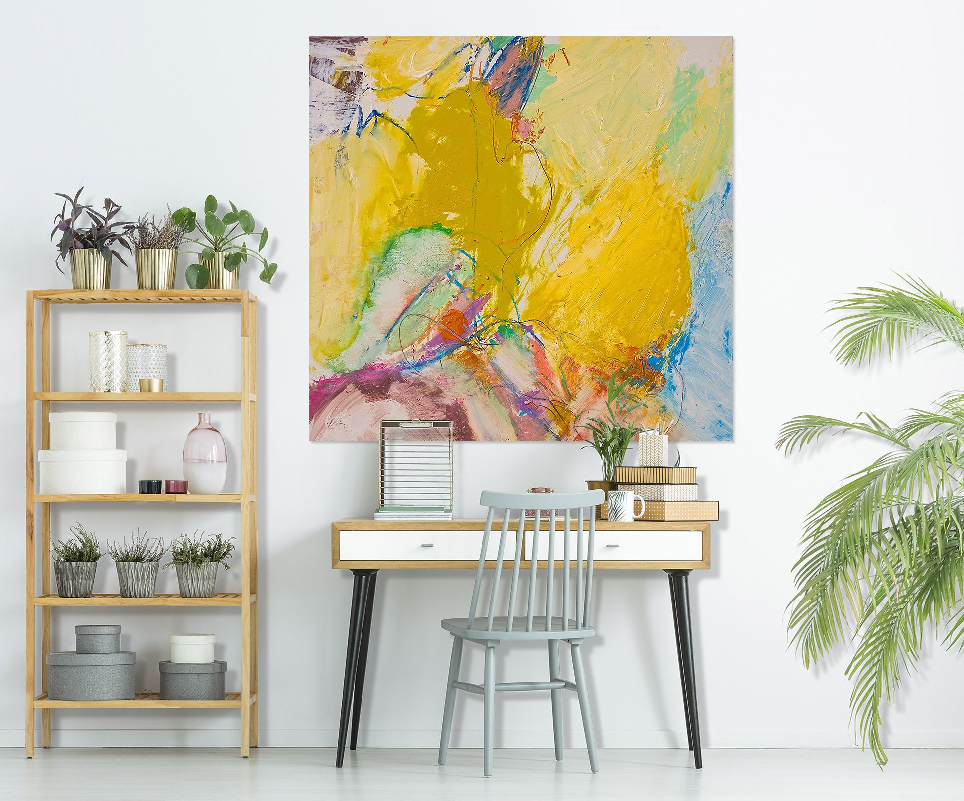 3D Painted Yellow 182 Allan P. Friedlander Wall Sticker