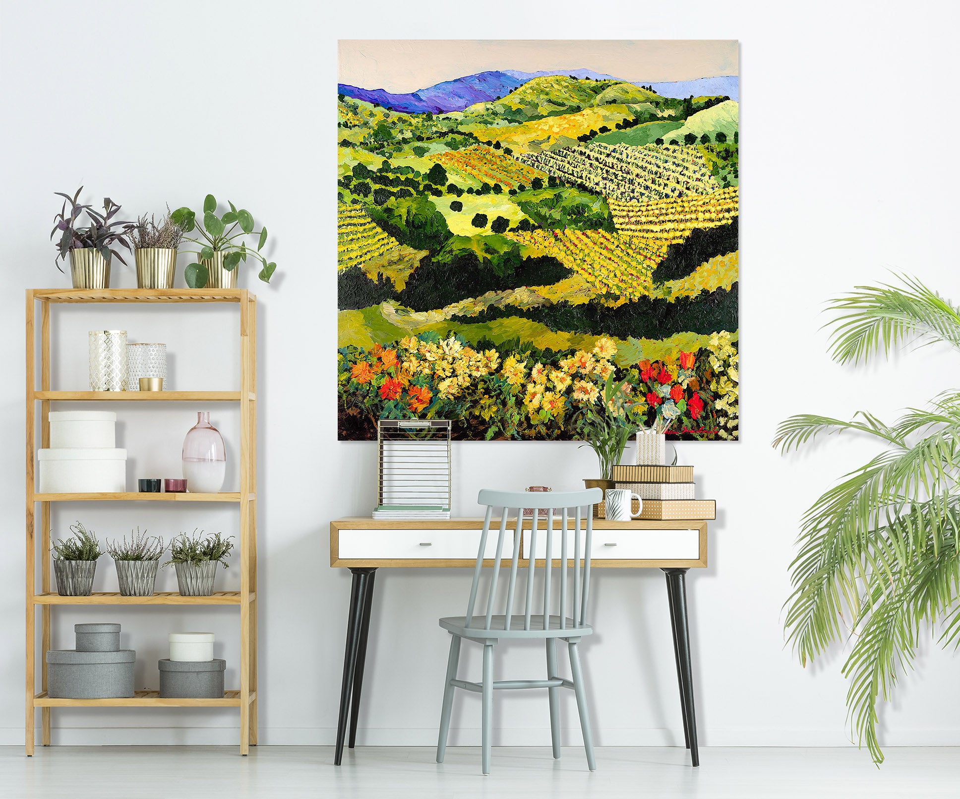 3D Summer Valley 135 Allan P. Friedlander Wall Sticker