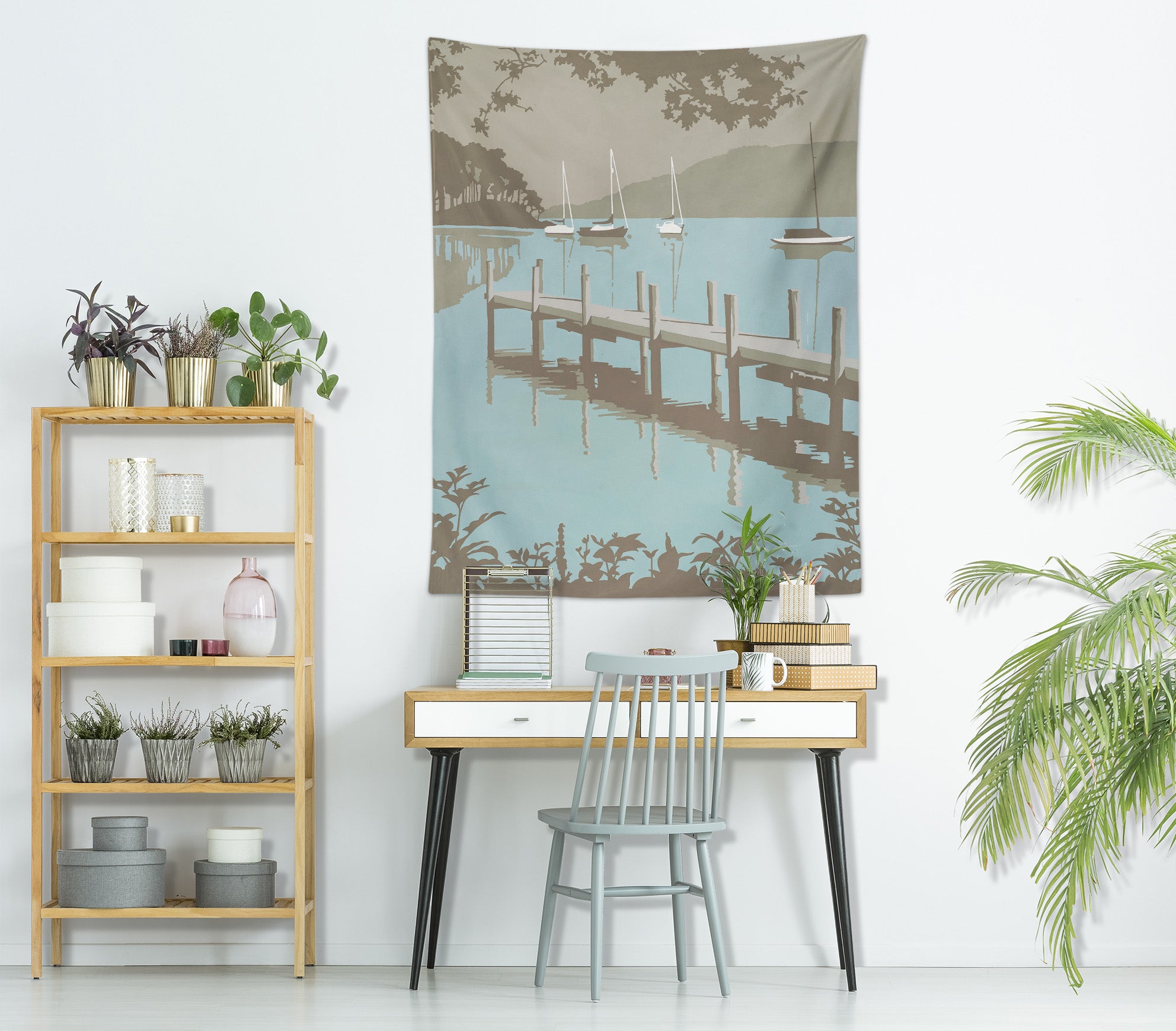 3D Pier Sea 5396 Steve Read Tapestry Hanging Cloth Hang
