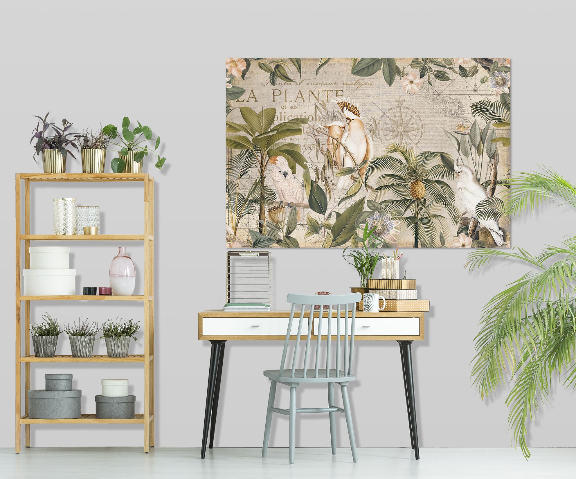 3D Forest Parrot 044 Andrea haase Wall Sticker