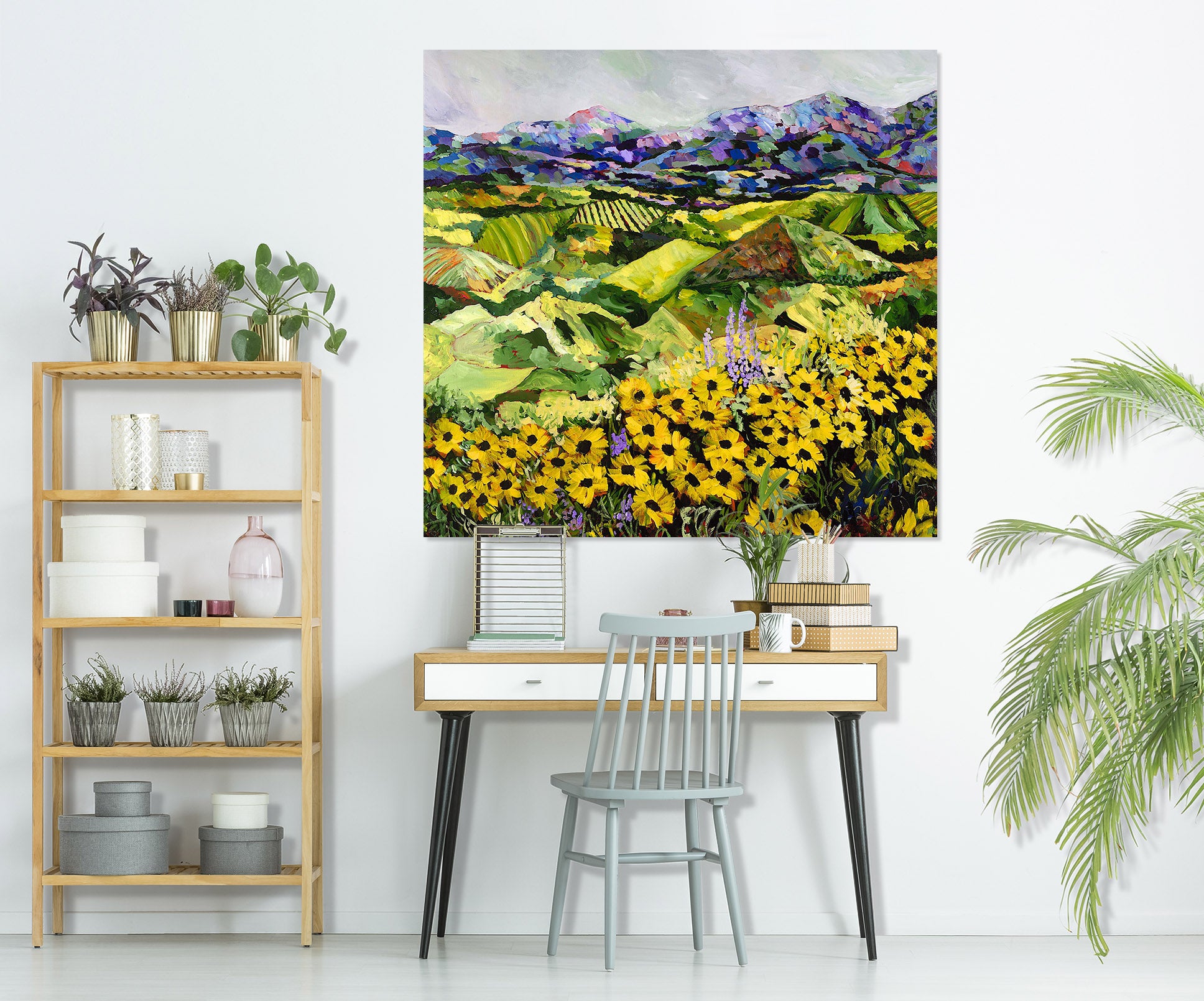 3D Yellow Chrysanthemum 142 Allan P. Friedlander Wall Sticker