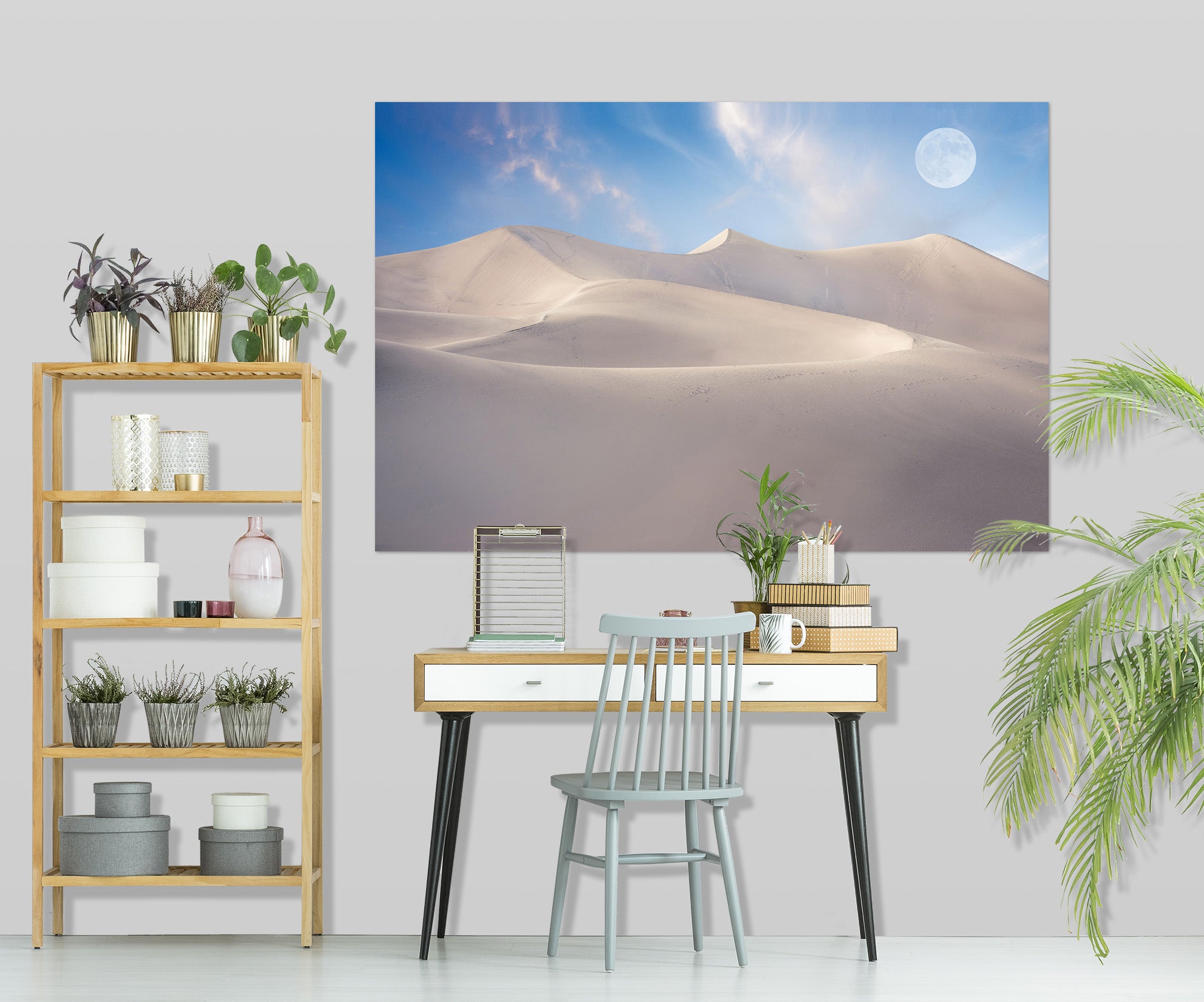 3D White Desert 223 Marco Carmassi Wall Sticker