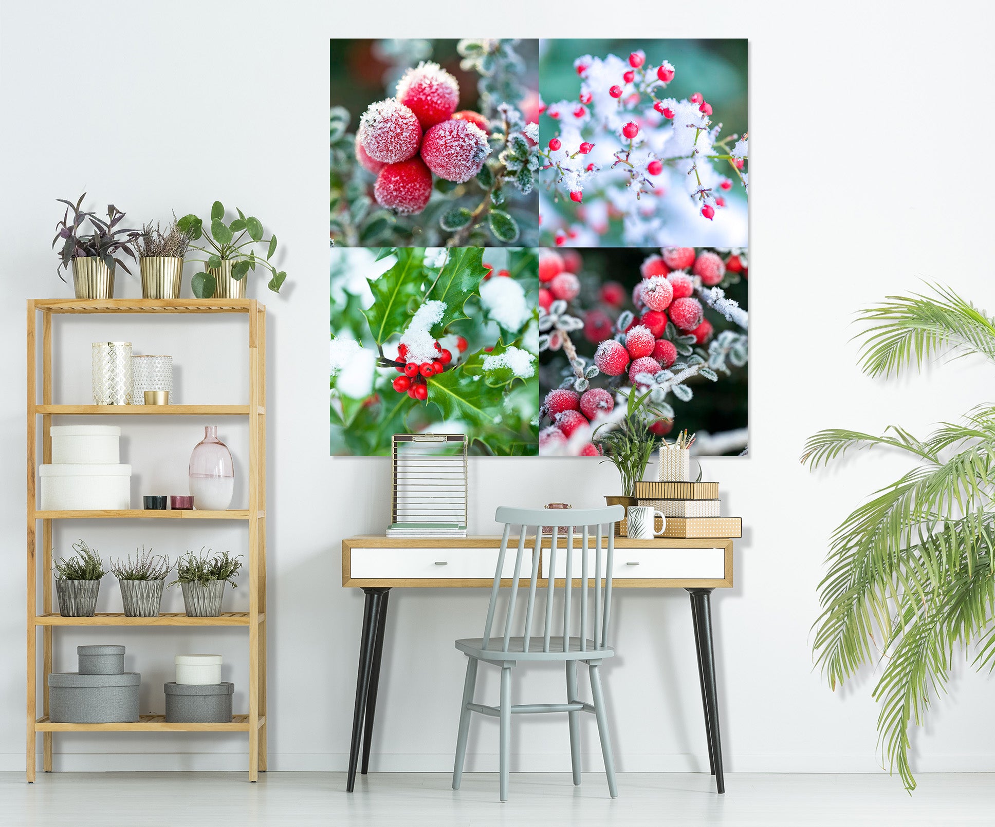 3D Snow Cherry 047 Assaf Frank Wall Sticker