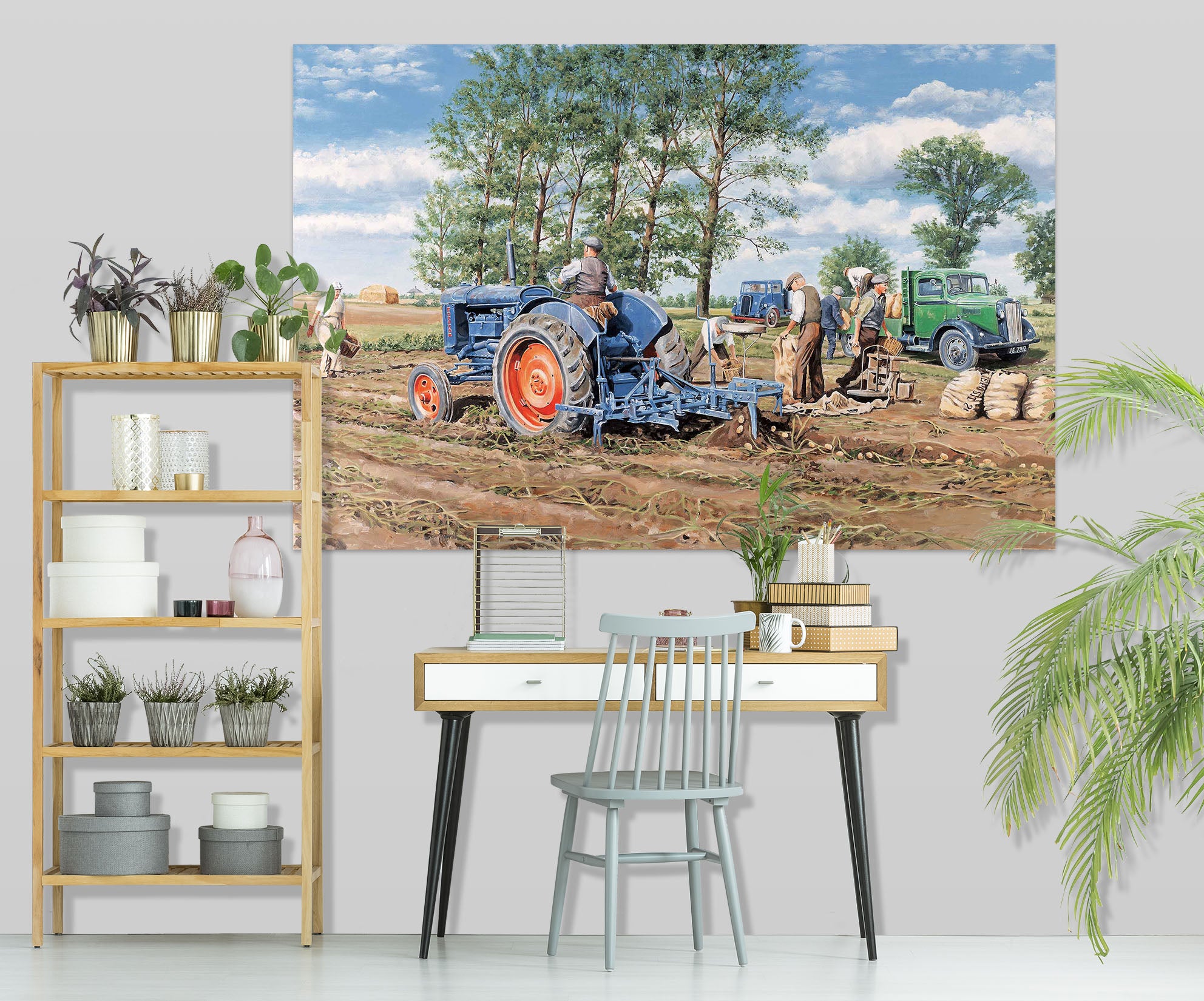 3D Lifting The Crop 046 Trevor Mitchell Wall Sticker
