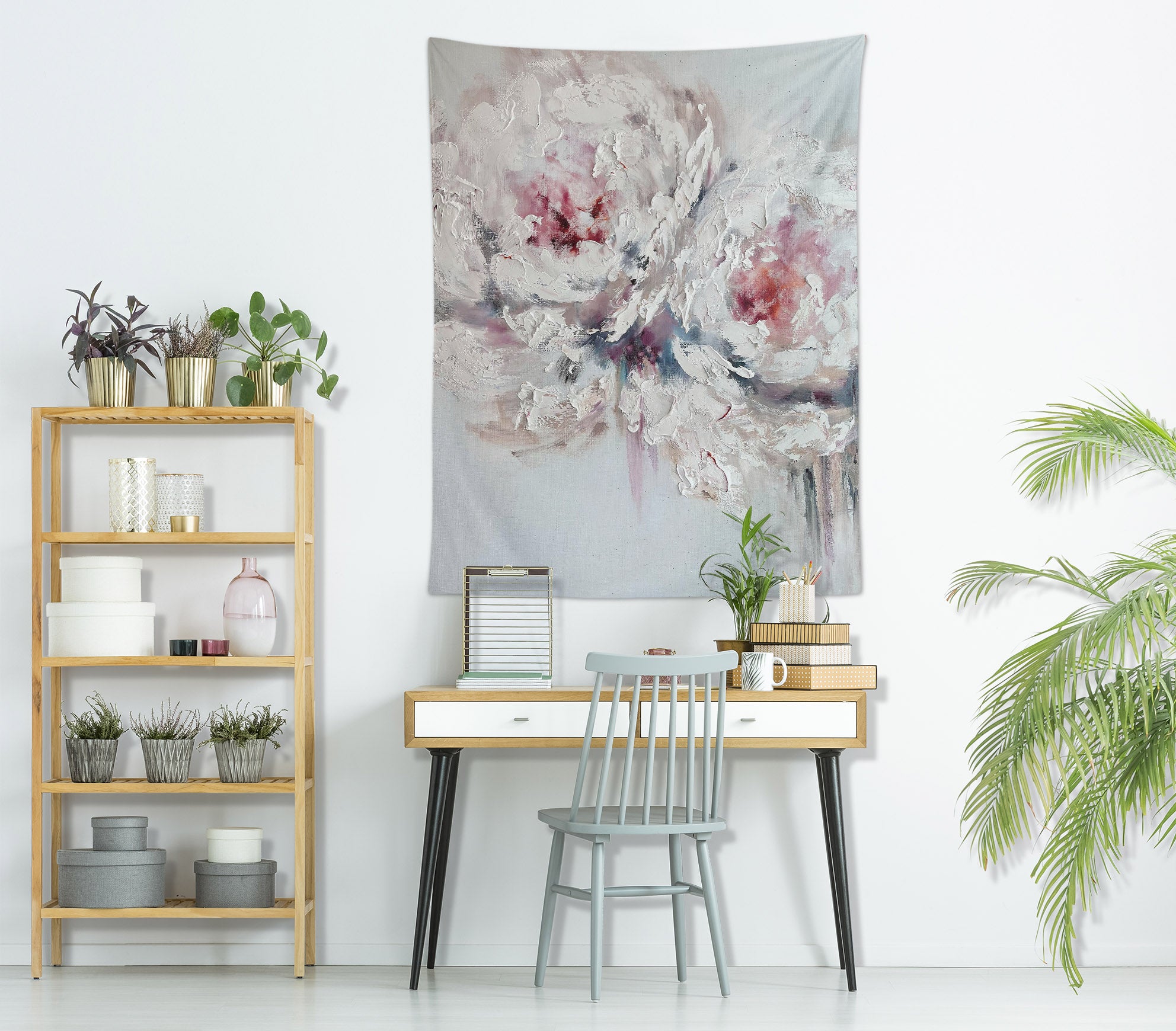 3D Retro Peony 3639 Skromova Marina Tapestry Hanging Cloth Hang