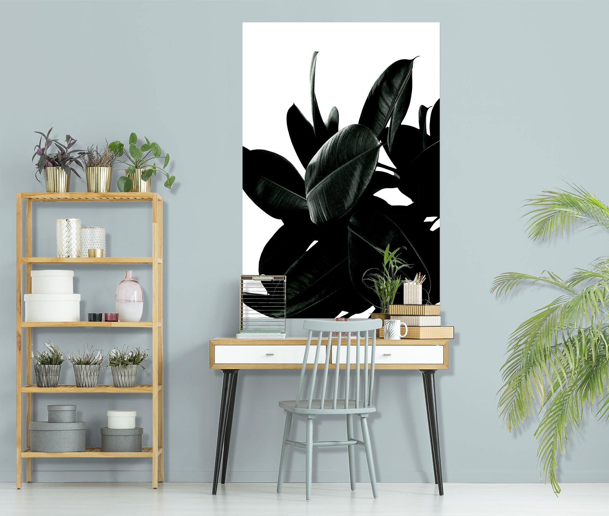 3D Green Leaf 241 Boris Draschoff Wall Sticker