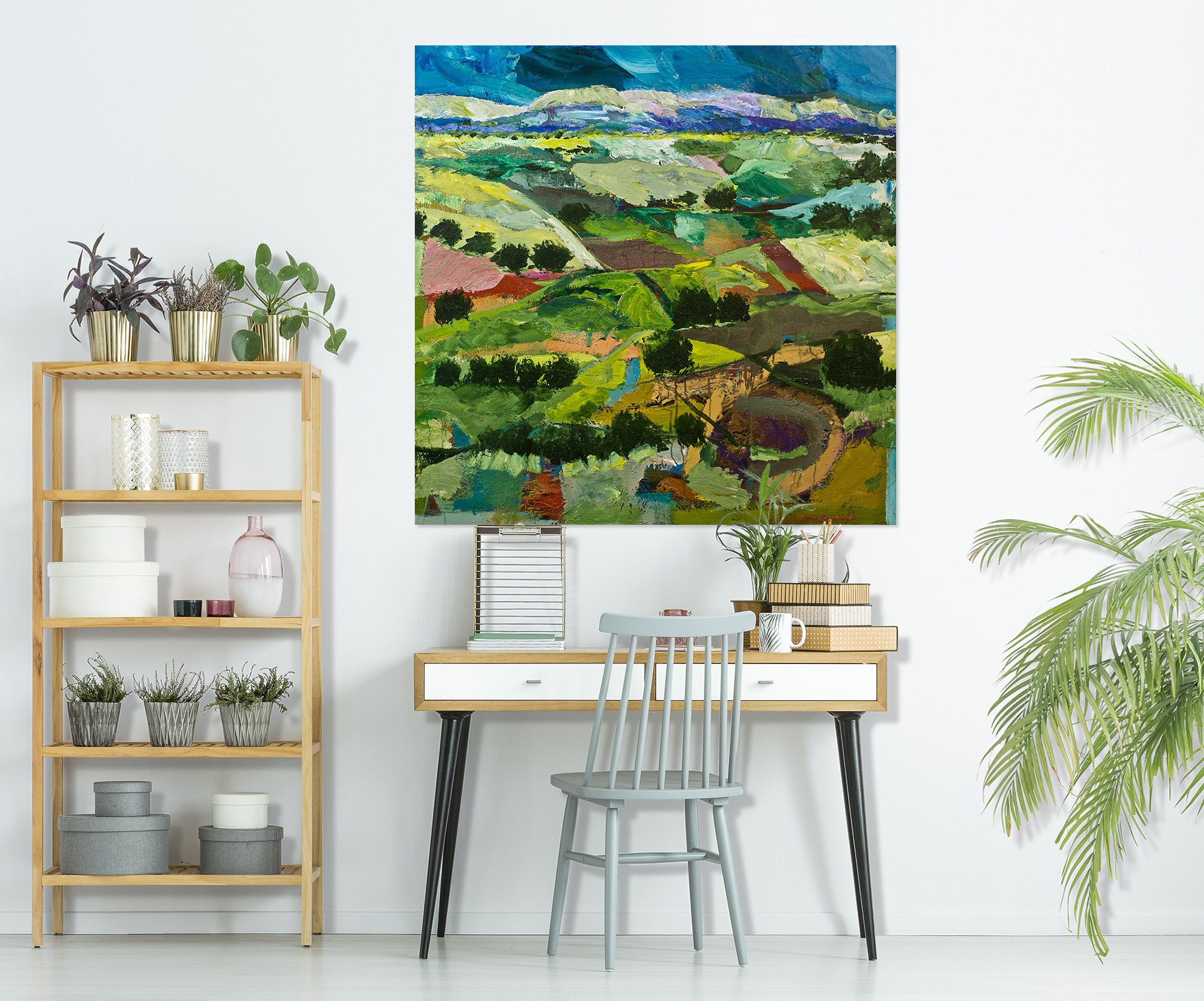 3D Green Field 186 Allan P. Friedlander Wall Sticker