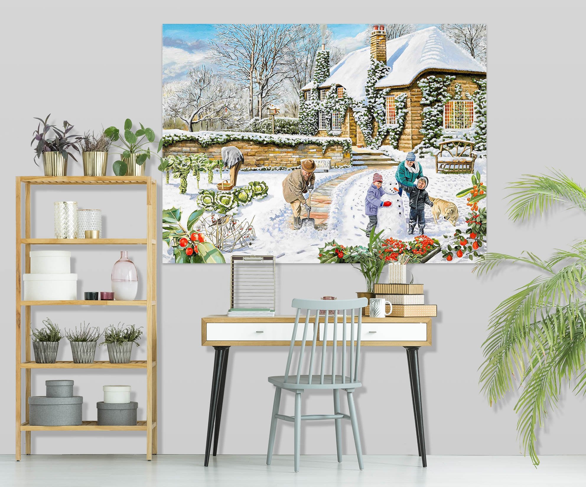 3D A Winter Garden 013 Trevor Mitchell Wall Sticker Wallpaper AJ Wallpaper 2