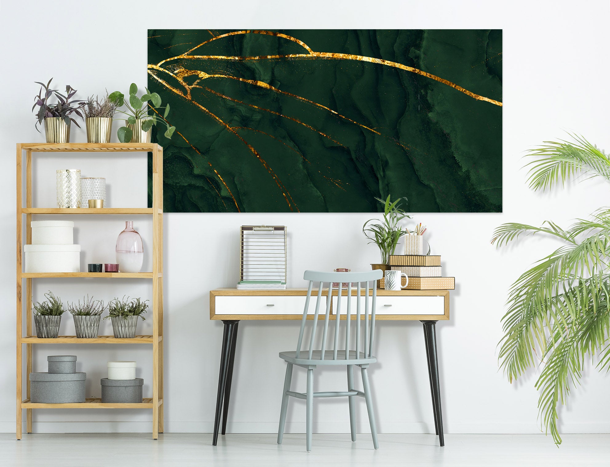 3D Green Texture 1101 Wall Sticker