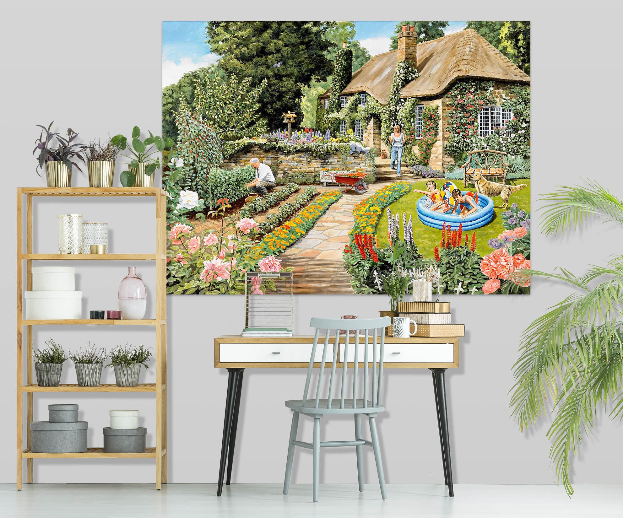 3D Summer Garden 064 Trevor Mitchell Wall Sticker