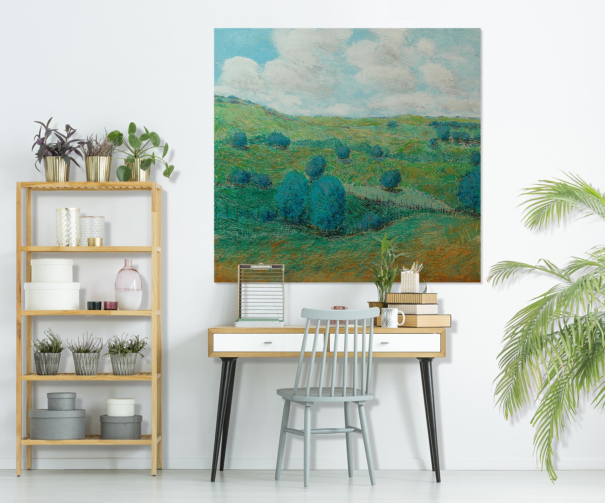 3D Hillside Tree 112 Allan P. Friedlander Wall Sticker