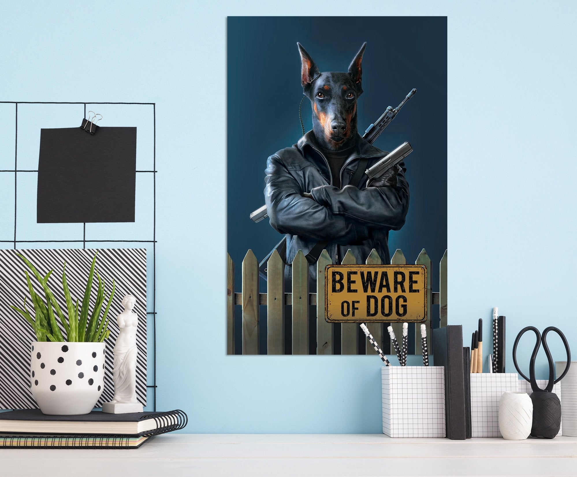 3D Beware Of Dog 011 Vincent Hie Wall Sticker Wallpaper AJ Wallpaper 2