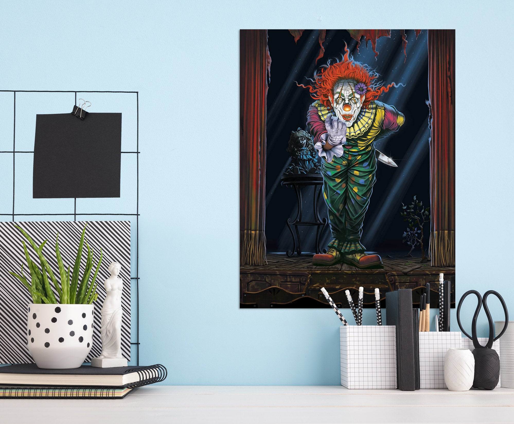3D Surprise Clown 077 Vincent Hie Wall Sticker
