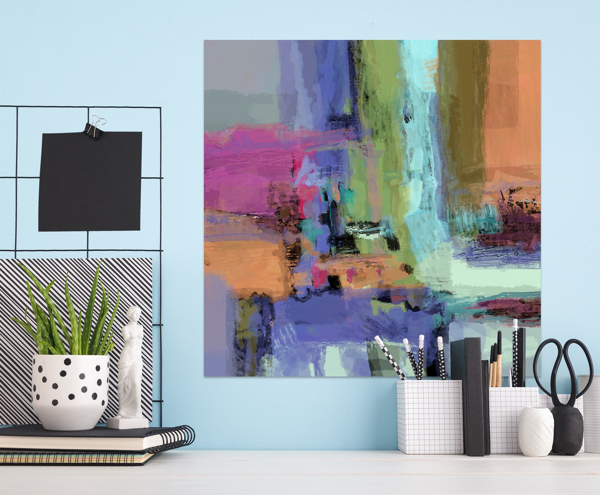 3D Abstract Waterfall 018 Michael Tienhaara Wall Sticker