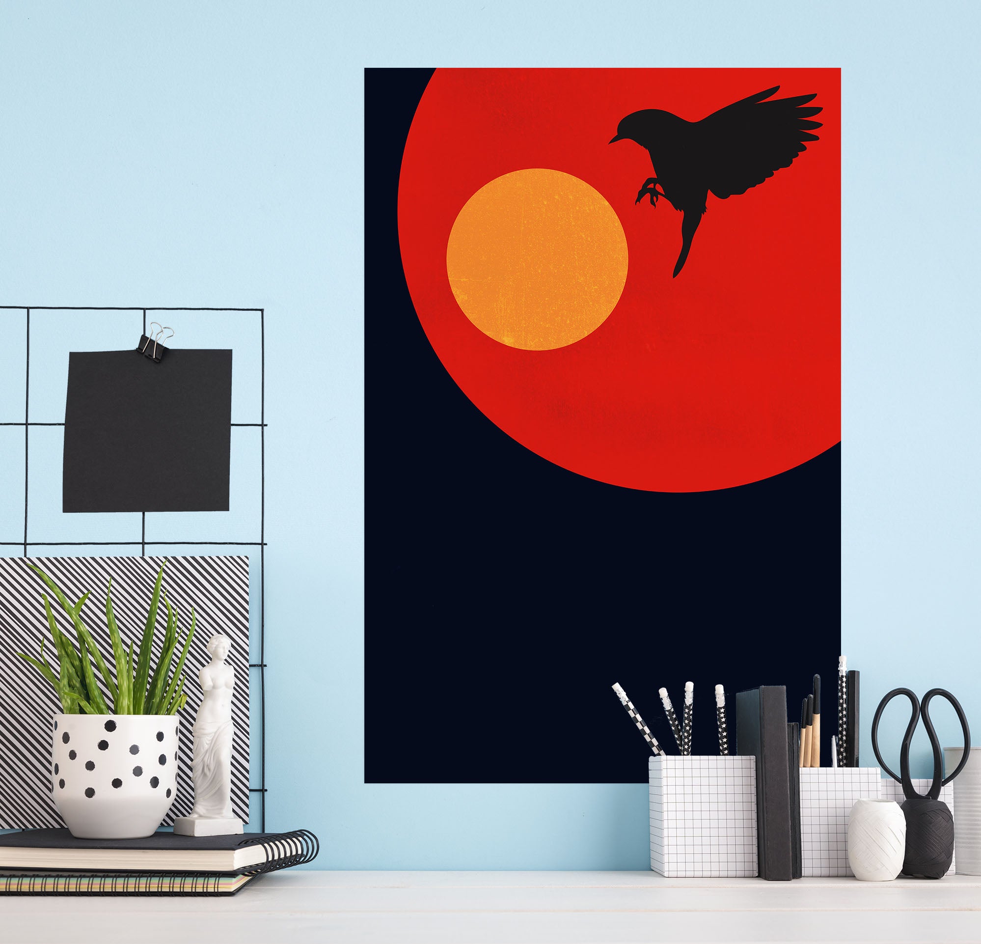 3D Bird Sun 231 Boris Draschoff Wall Sticker