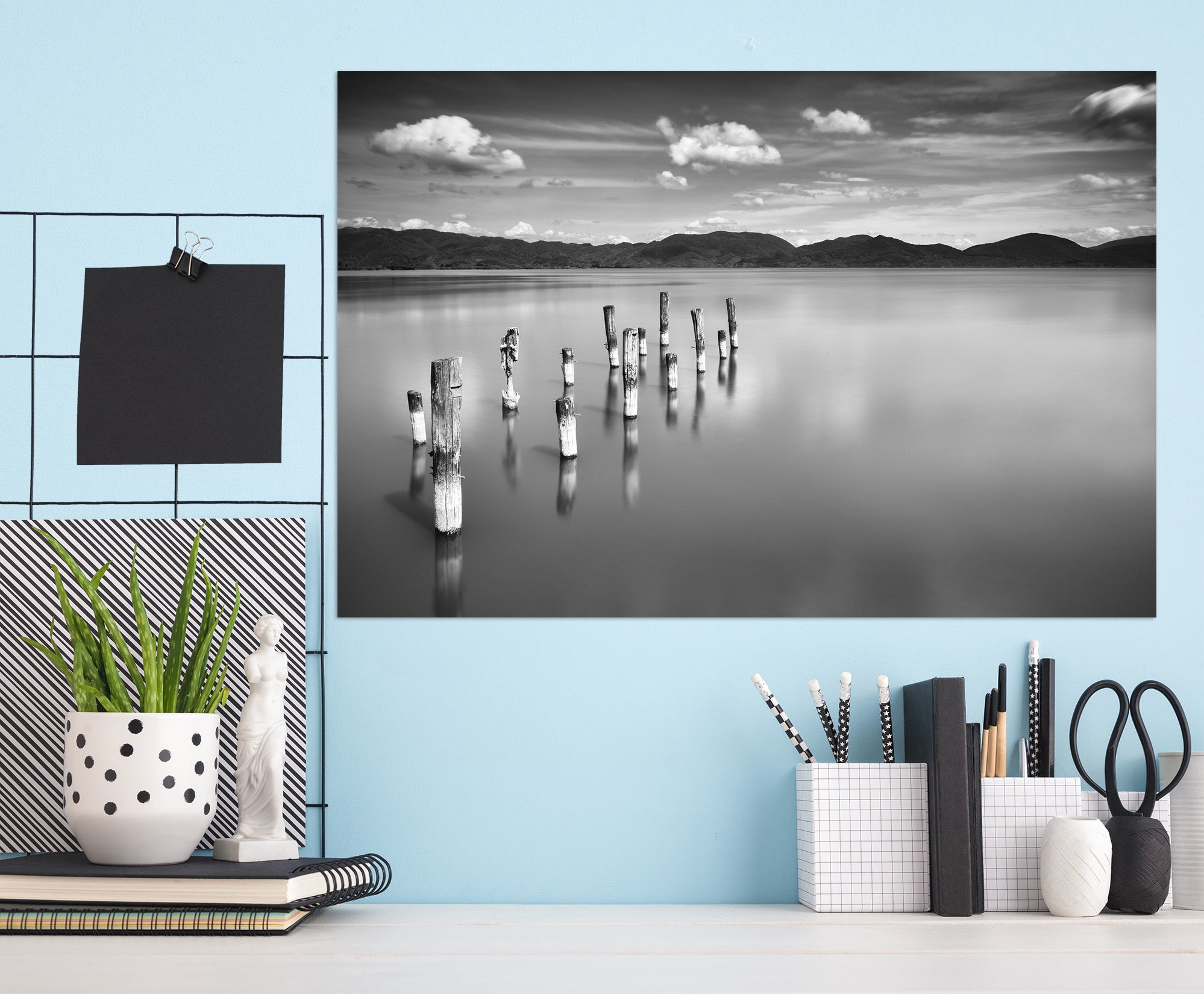 3D Grey Lake 111 Marco Carmassi Wall Sticker