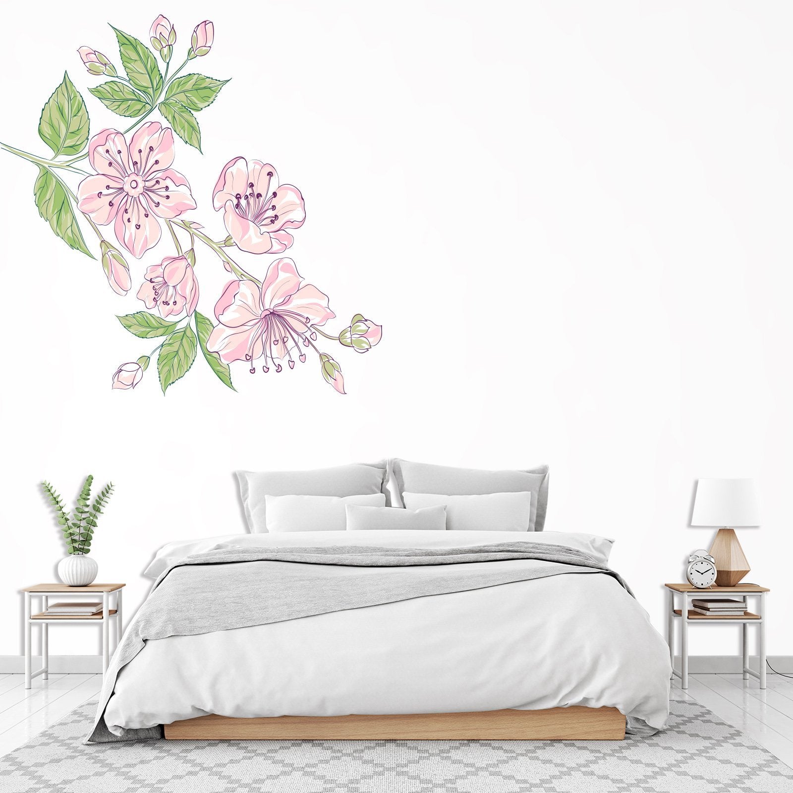 3D Graffiti Powder Flower 172 Wall Stickers Wallpaper AJ Wallpaper
