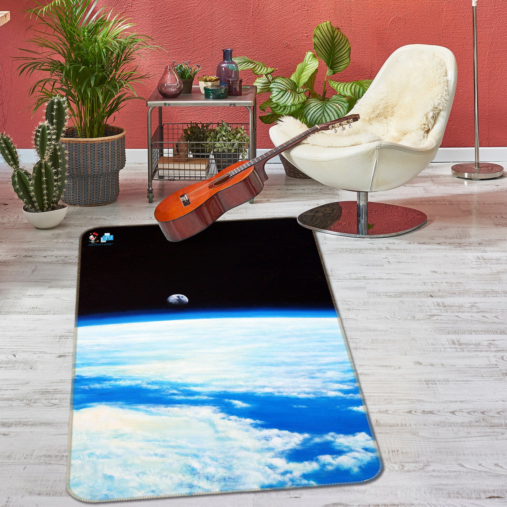 3D Earth 11161 Matthew Holden Bates Rug Non Slip Rug Mat