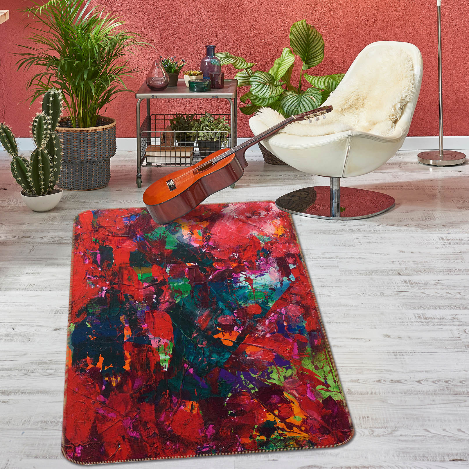 3D Forest Maple Leaf 1022 Allan P. Friedlander Rug Non Slip Rug Mat