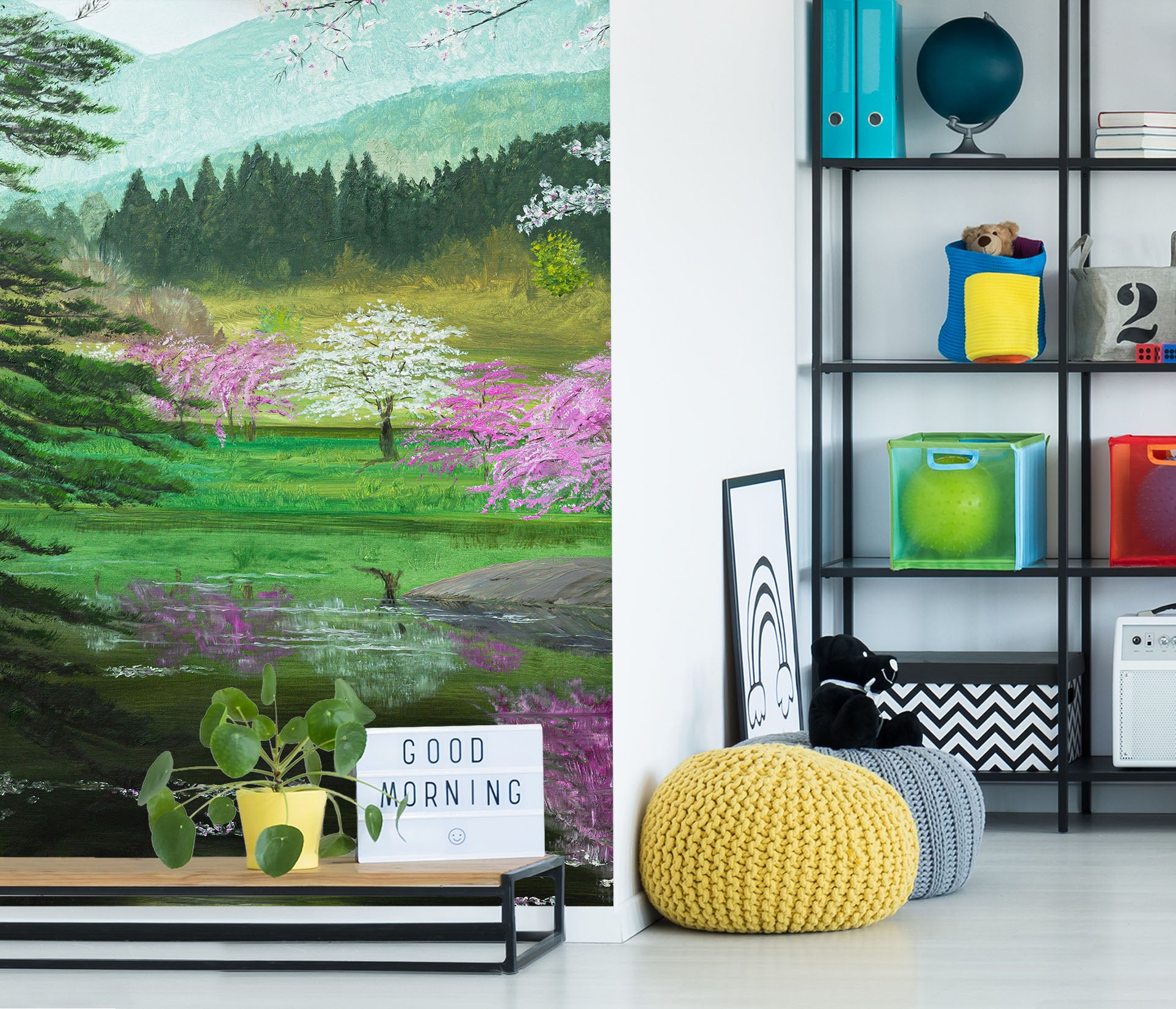 3D Lawn Trees 1869 Marina Zotova Wall Mural Wall Murals