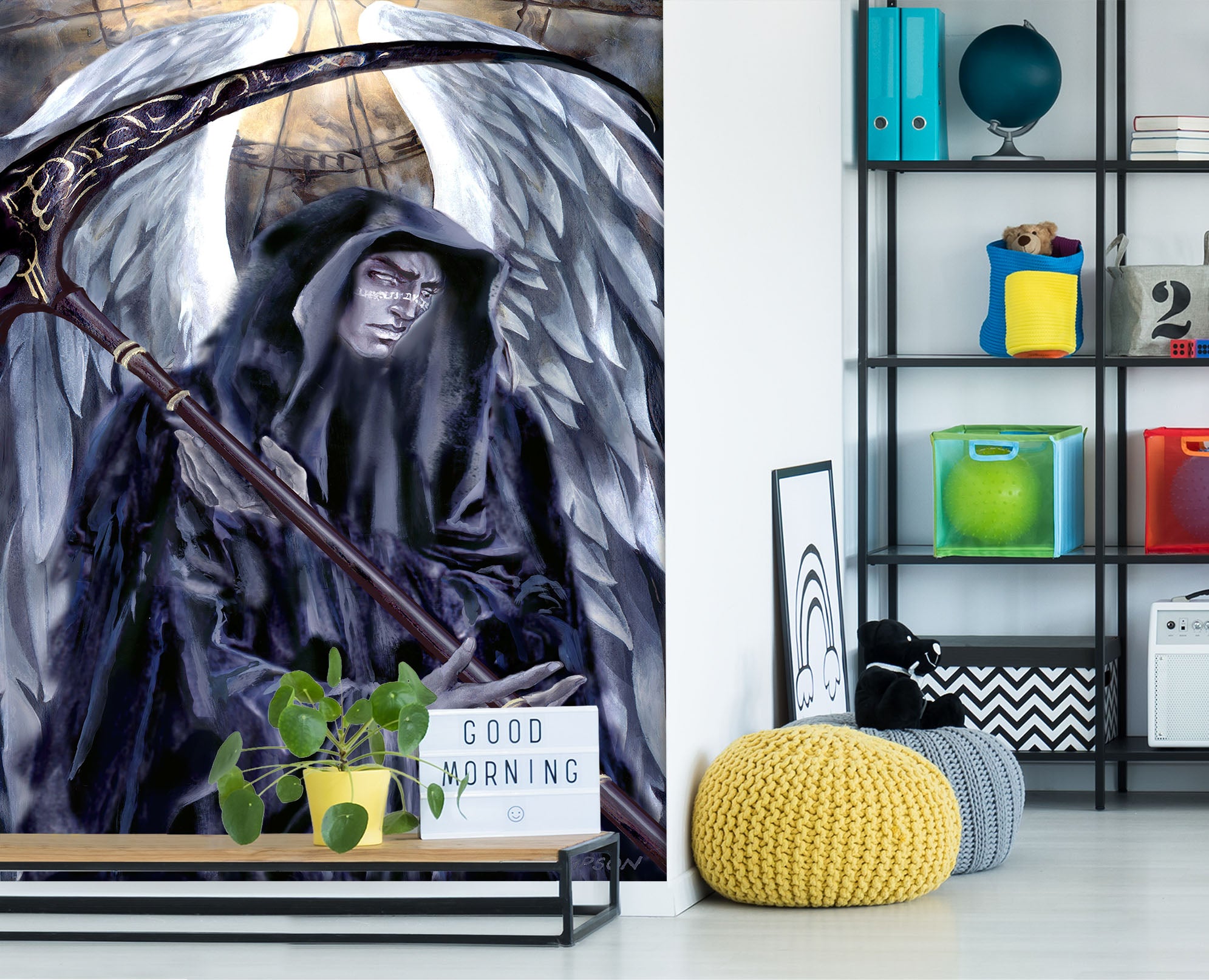 3D Sickle Man 8123 Ruth Thompson Wall Mural Wall Murals