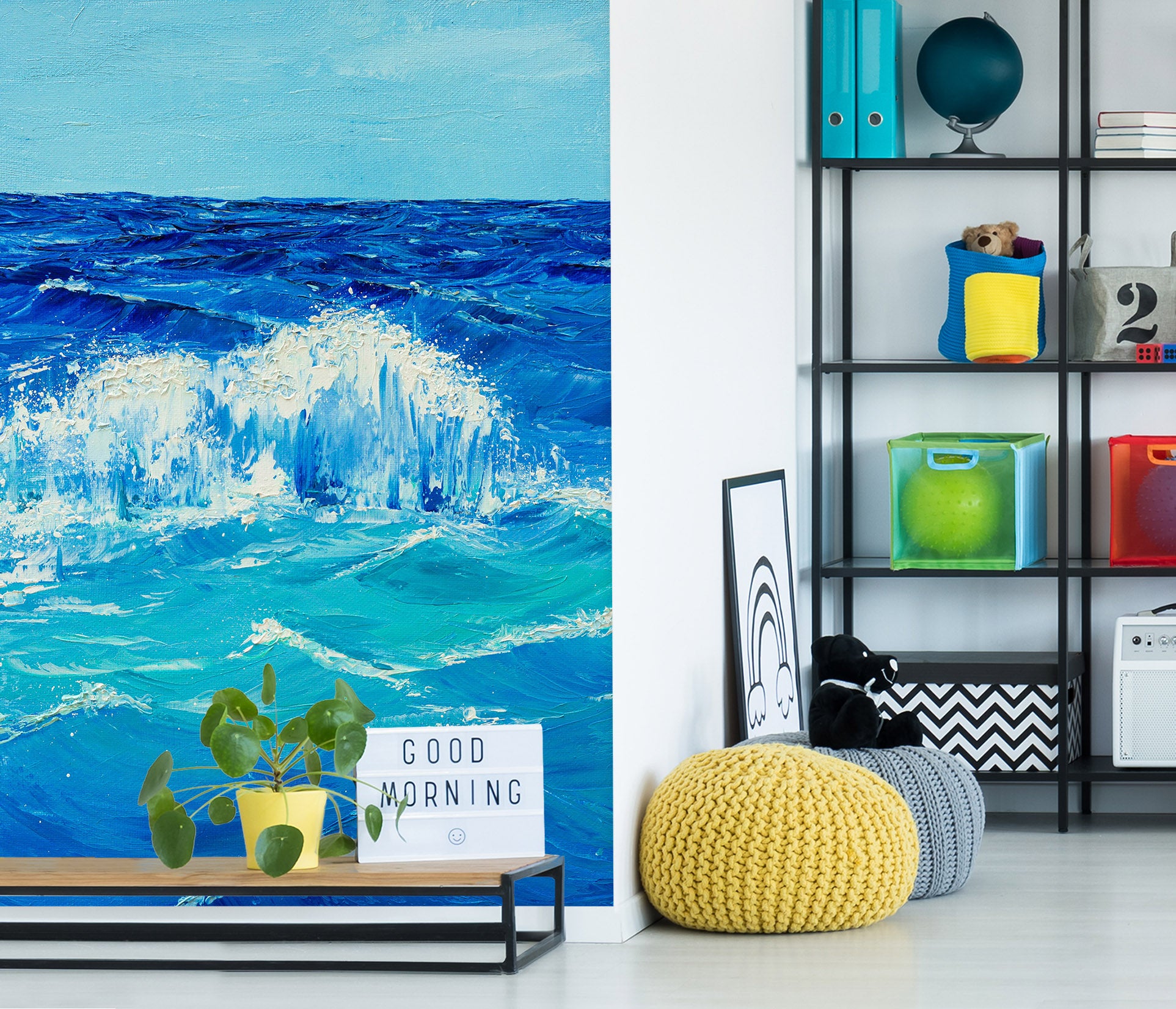 3D Waves 1858 Marina Zotova Wall Mural Wall Murals