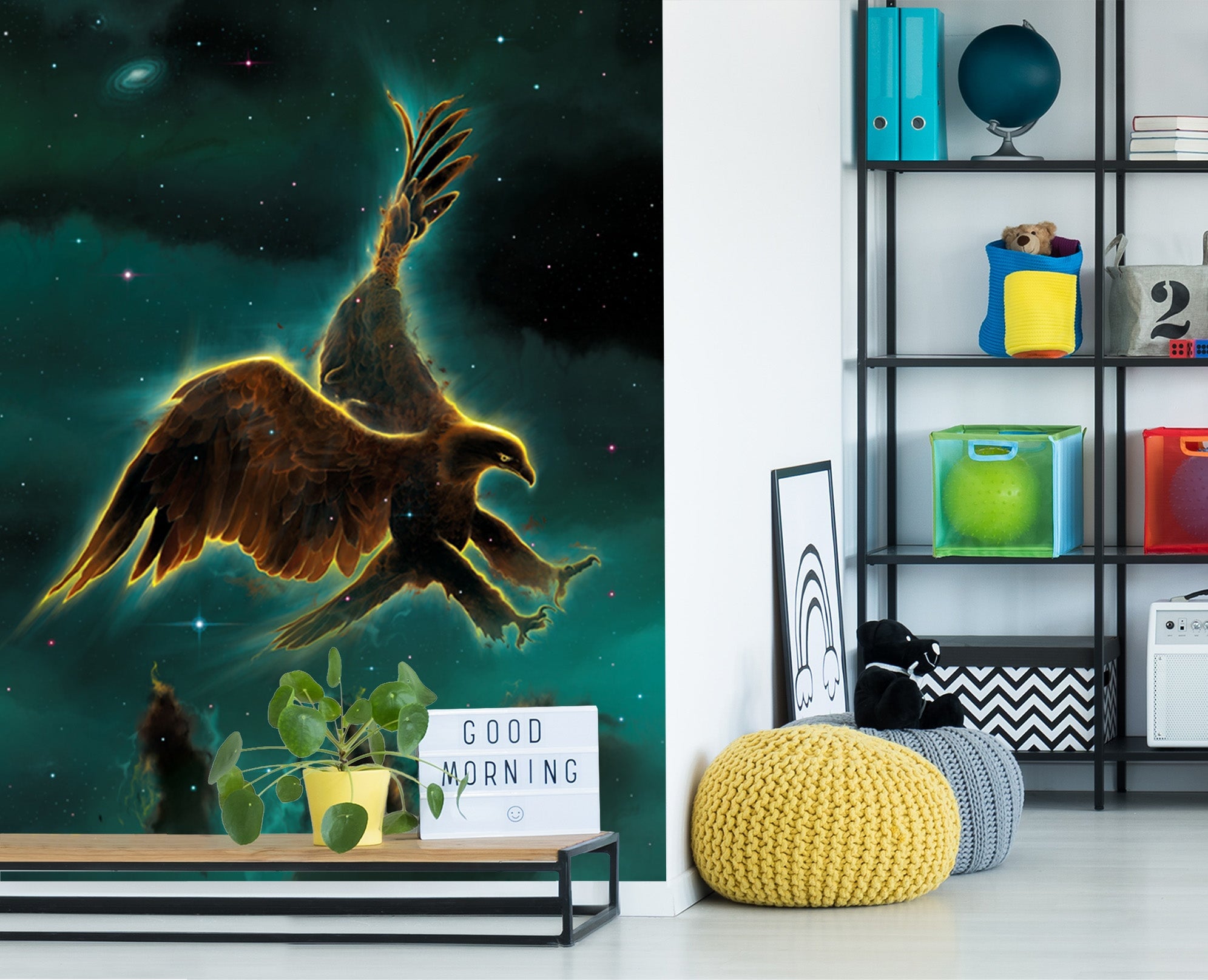 3D Eagle Galaxy 1511 Wall Murals Exclusive Designer Vincent Wallpaper AJ Wallpaper