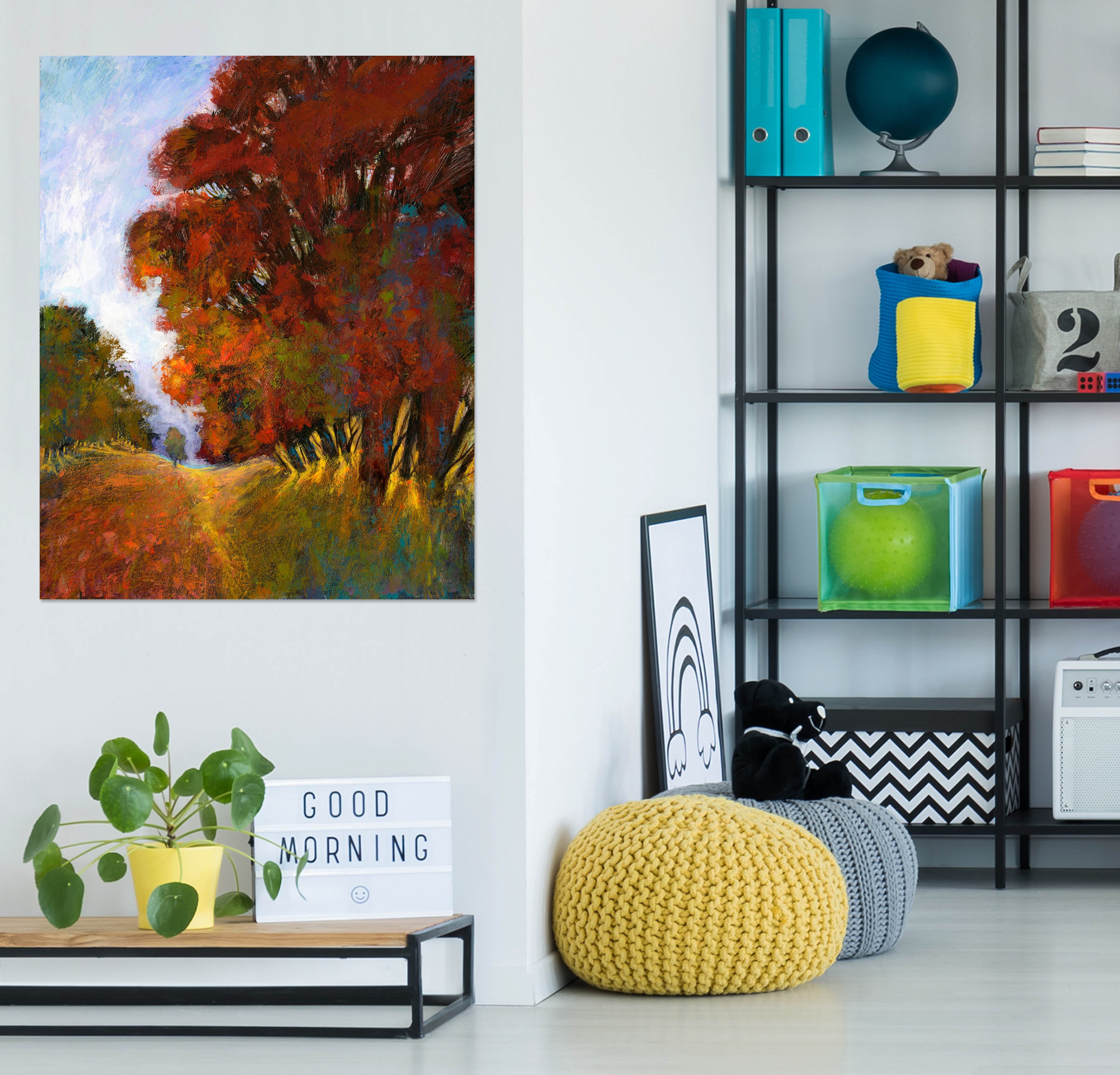 3D Red Maple Leaf 049 Michael Tienhaara Wall Sticker