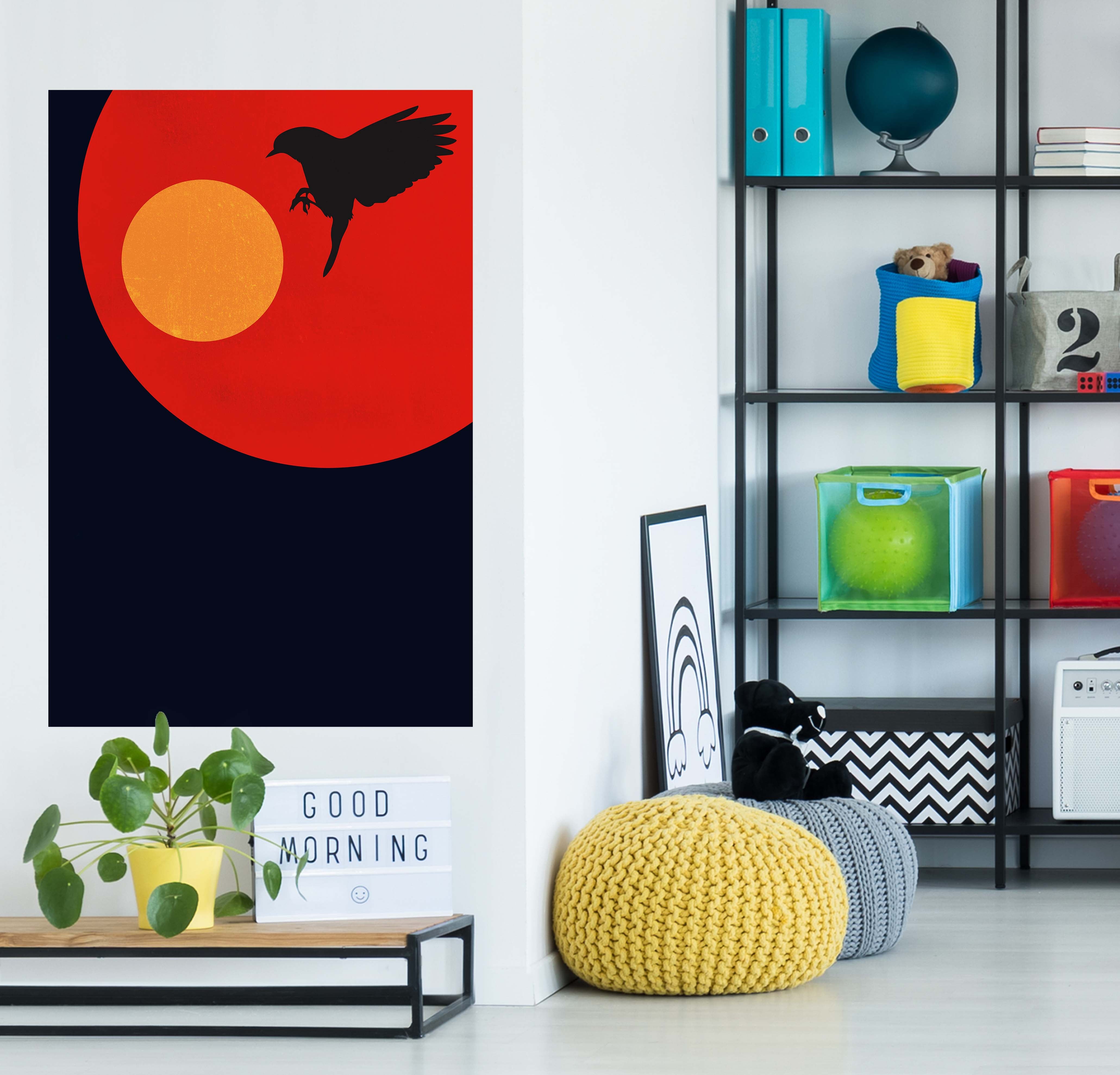 3D Bird Sun 231 Boris Draschoff Wall Sticker