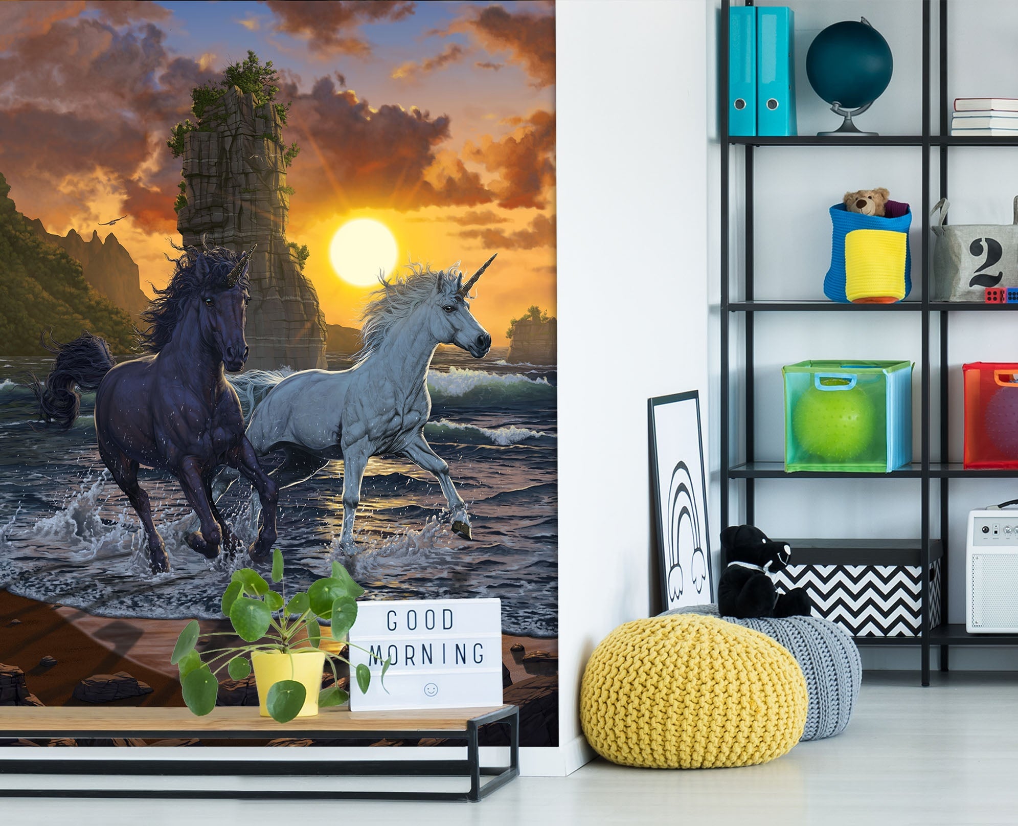 3D Sun Horse 1566 Wall Murals Exclusive Designer Vincent Wallpaper AJ Wallpaper