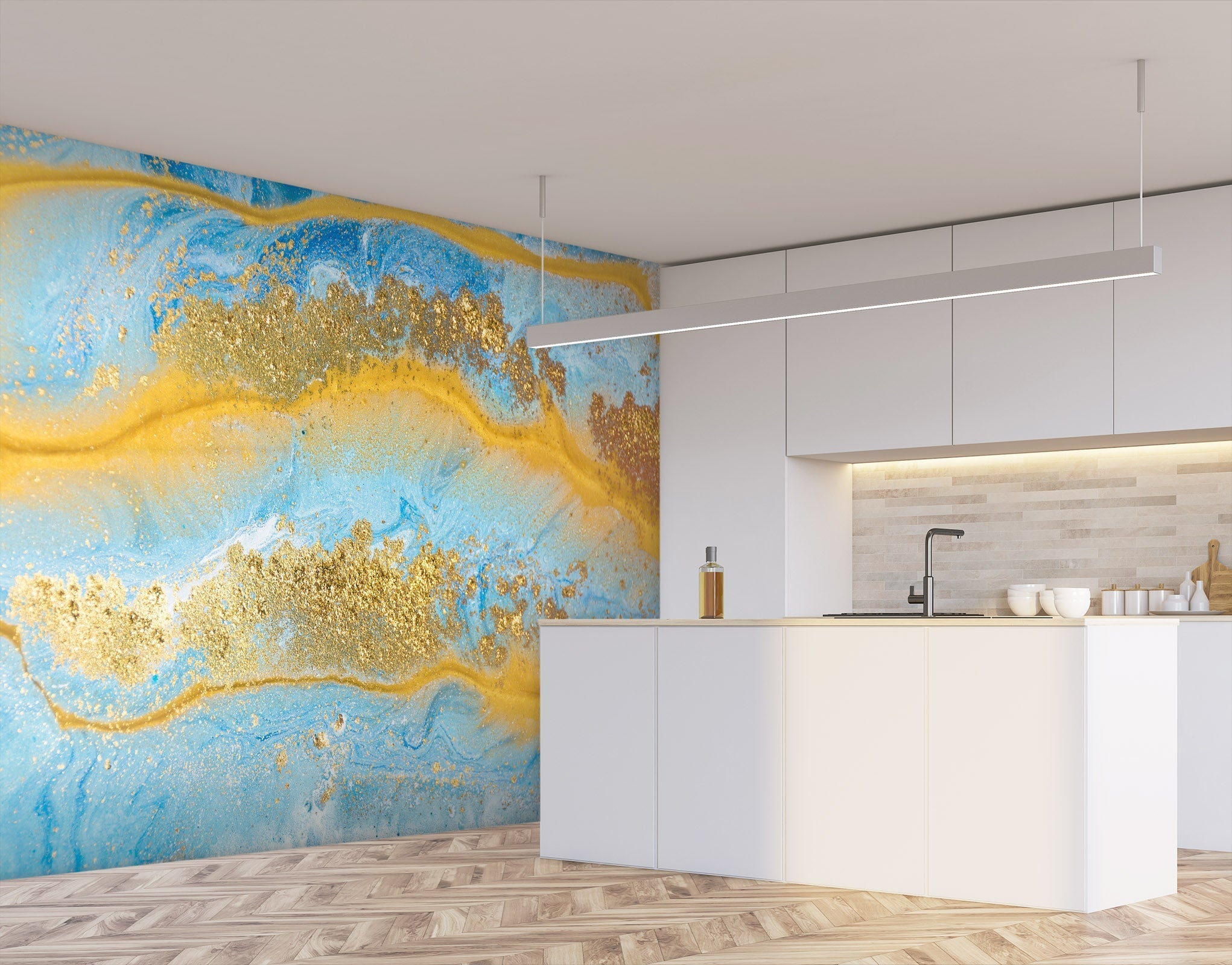 3D Golden Abstract Graphics 35 Wall Murals Wallpaper AJ Wallpaper 2