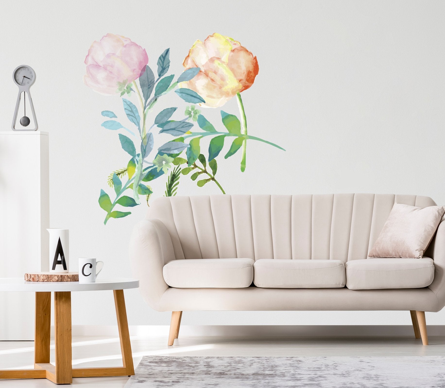3D Gouache Rhizome Flower 277 Wall Stickers Wallpaper AJ Wallpaper